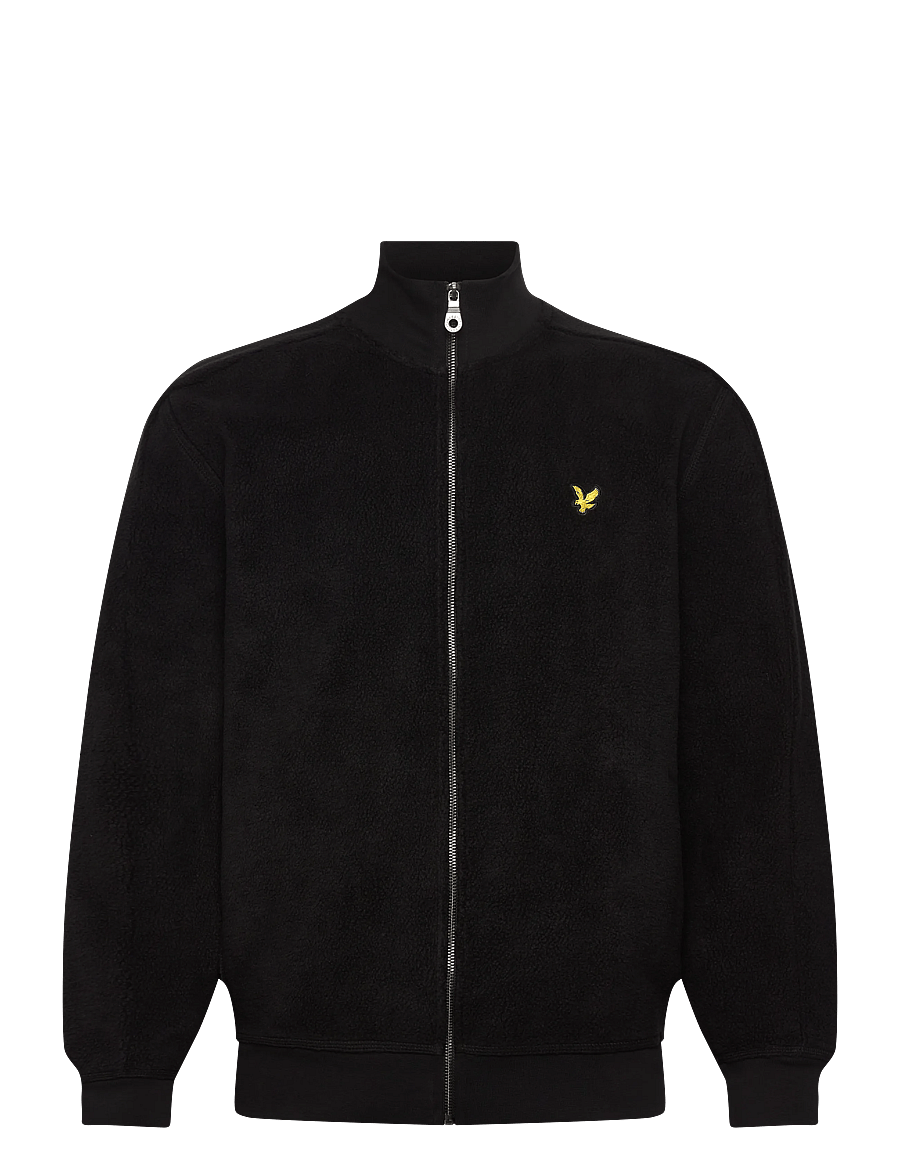 Lyle & Scott - Polar Fleece Track Jacket - fleecetrøjer - z865 jet black - 1