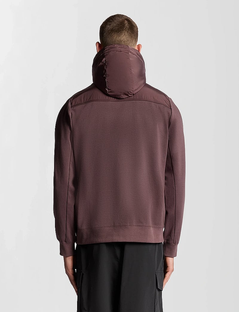 Lyle & Scott - Panelled Hybrid Jacket - hybridjackor - x863 espresso - 3