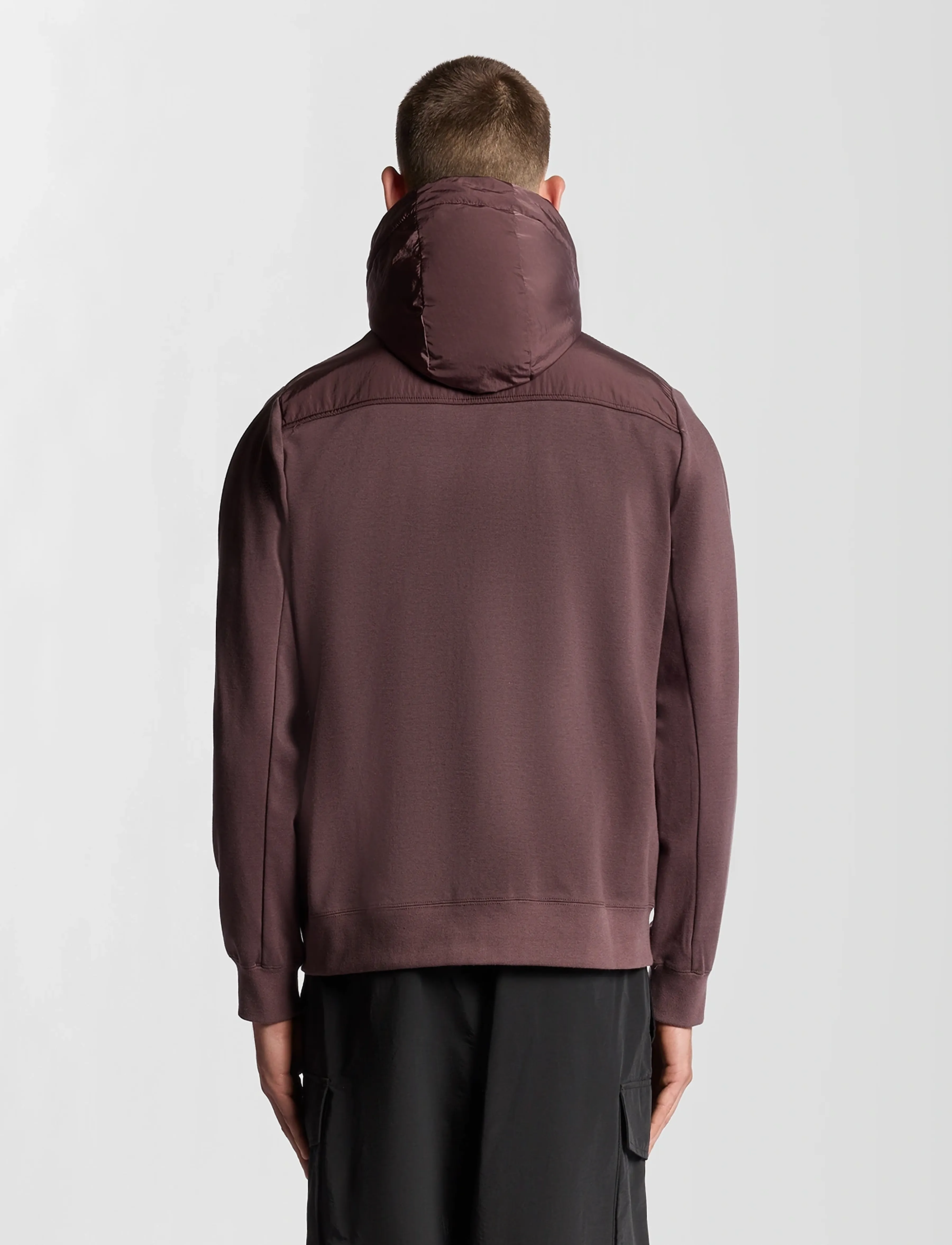Lyle & Scott - Panelled Hybrid Jacket - hybriditakit - x863 espresso - 3