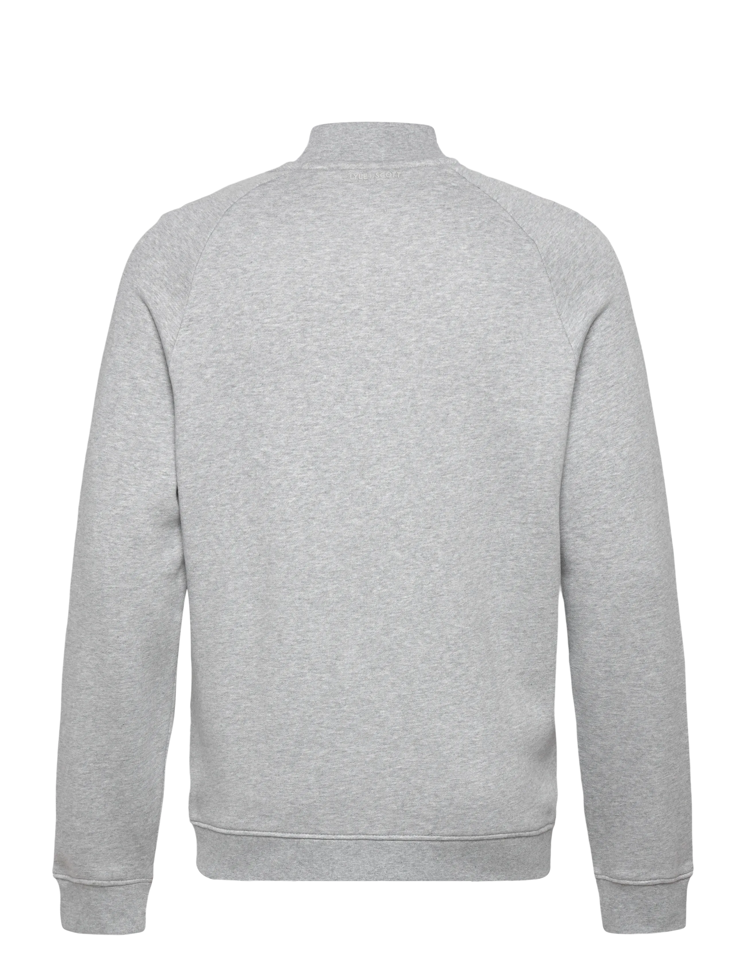 Lyle & Scott - Half Raglan Jersey Bomber - sweatshirts - d24 light grey marl - 2