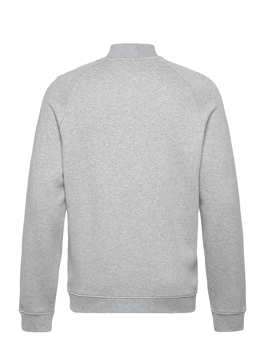 Lyle & Scott - Half Raglan Jersey Bomber - sweatshirts - d24 light grey marl - 2