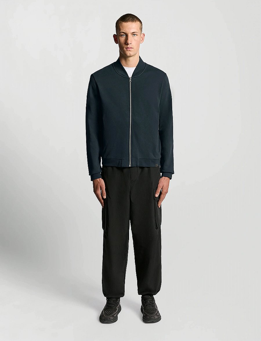Lyle & Scott - Half Raglan Jersey Bomber - dressipluusid - z271 dark navy - 4