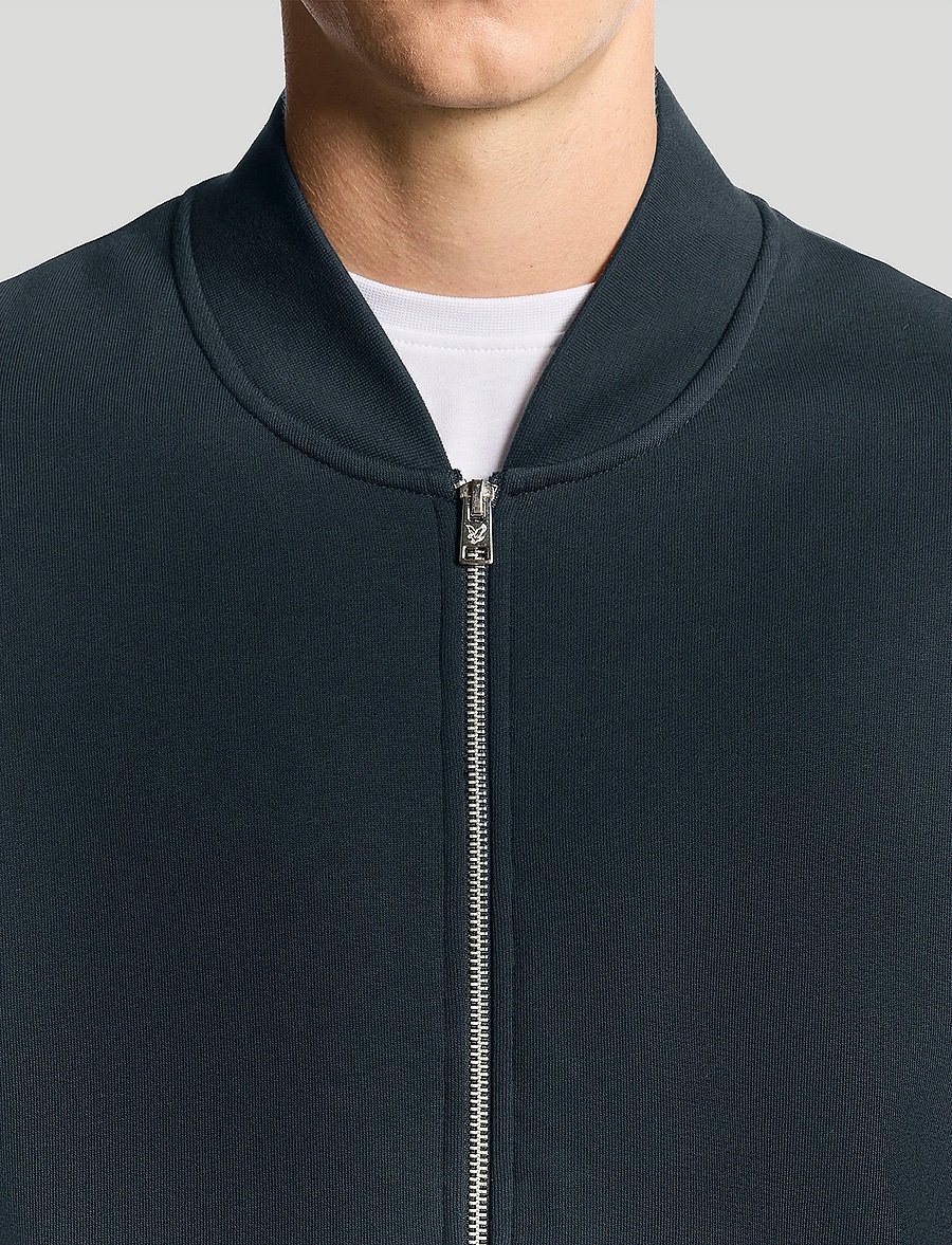 Lyle & Scott - Half Raglan Jersey Bomber - dressipluusid - z271 dark navy - 5
