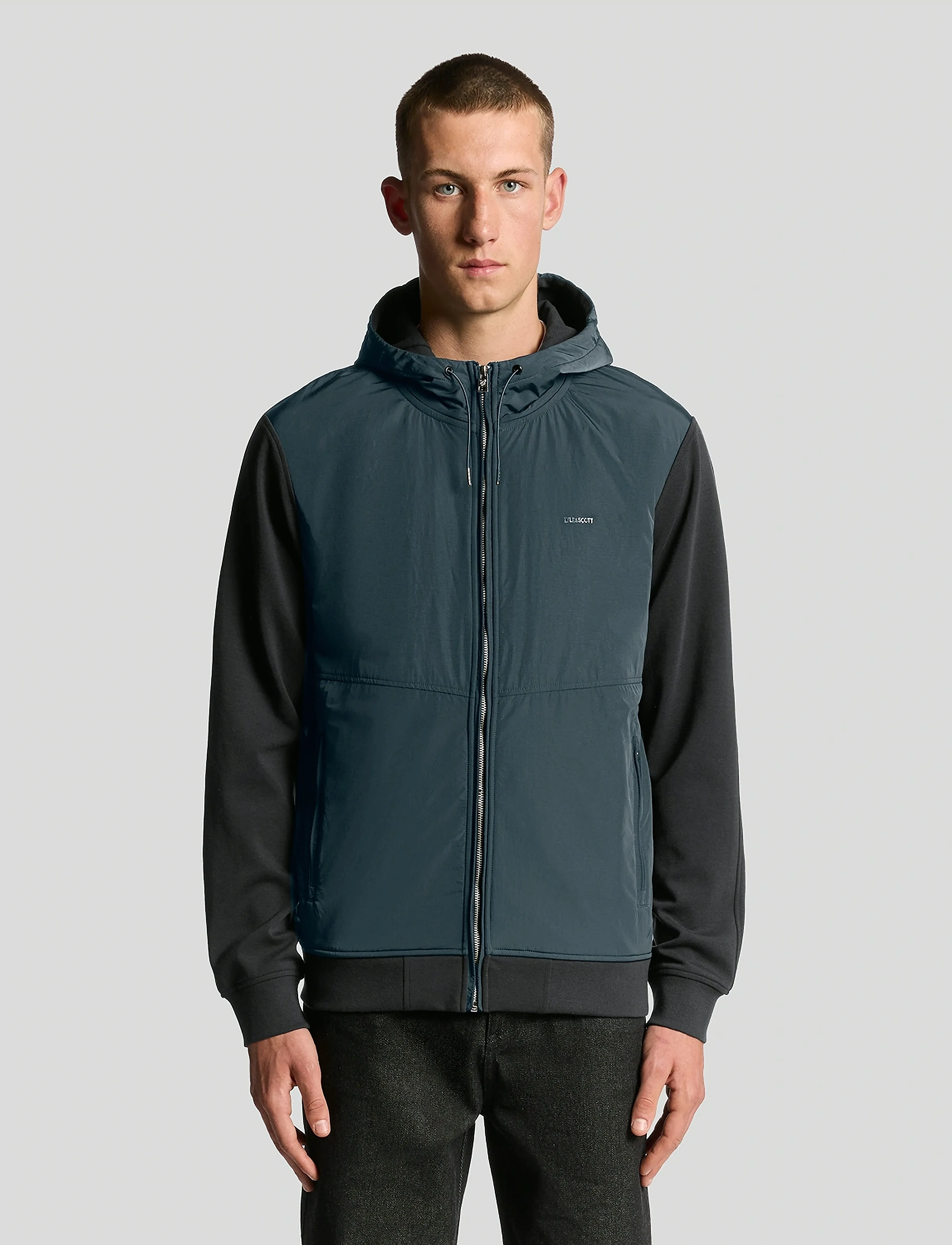 Lyle & Scott Half Raglan Hybrid Hoodie - Kapuzenpullover - Z271 DARK NAVY / navy