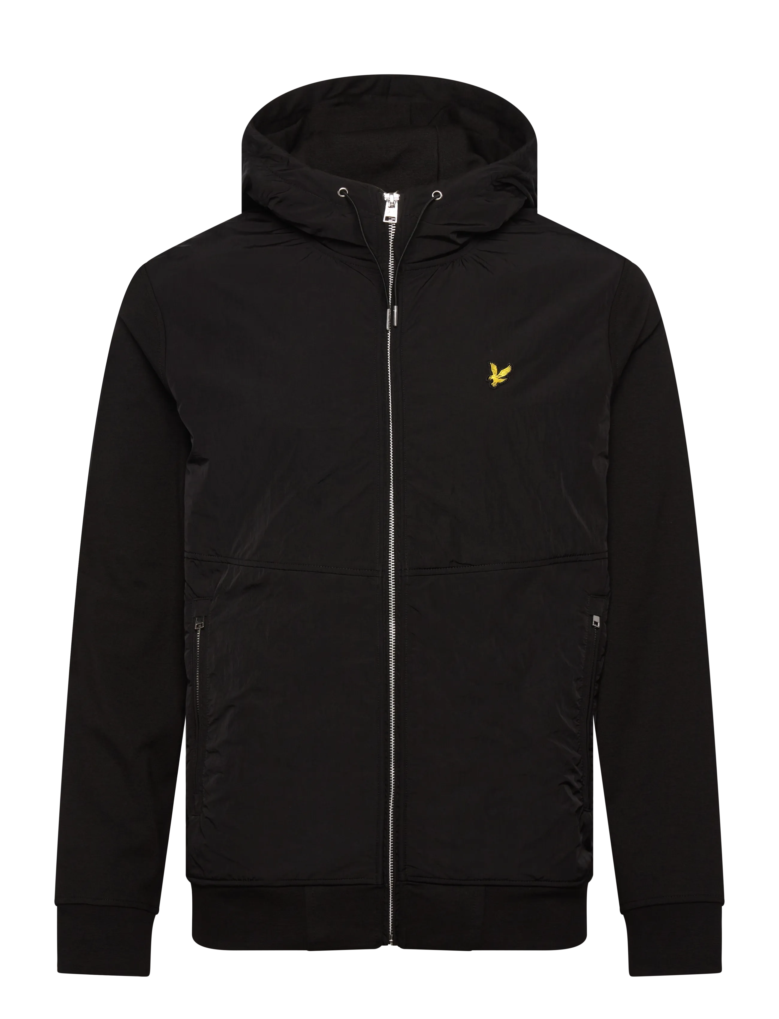 Lyle & Scott Half Raglan Hybrid Hoodie - Kapuzenpullover - Z865 JET BLACK / black