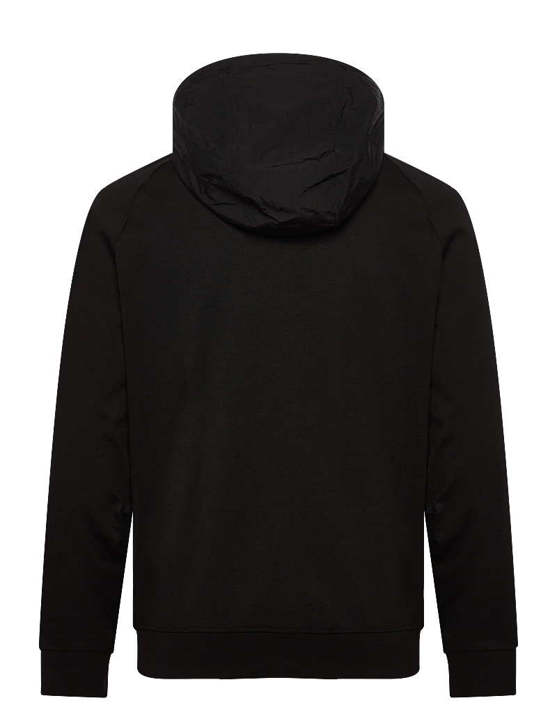 Lyle & Scott - Half Raglan Hybrid Hoodie - hoodies - z865 jet black - 1