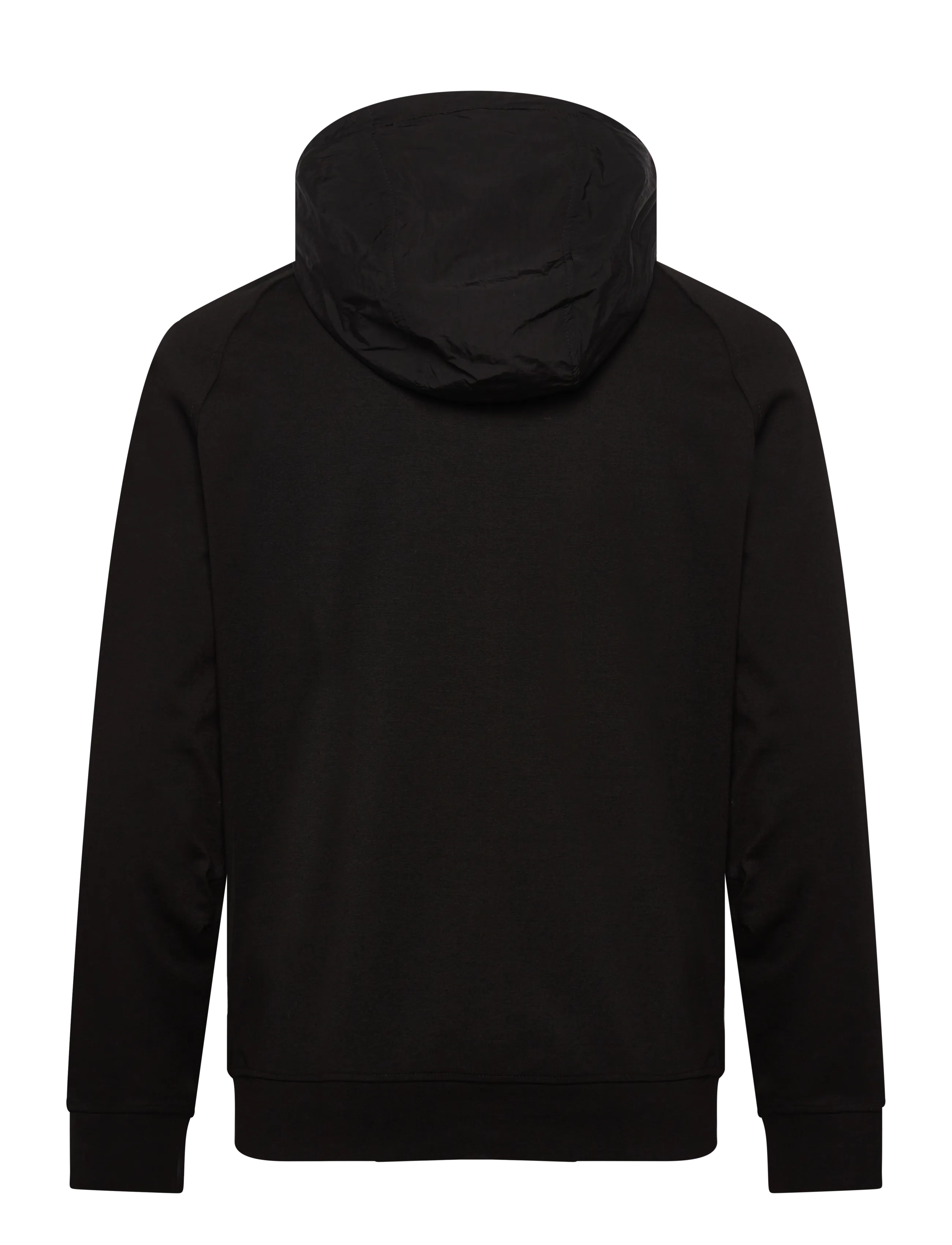 Lyle & Scott - Half Raglan Hybrid Hoodie - hættetrøjer - z865 jet black - 1