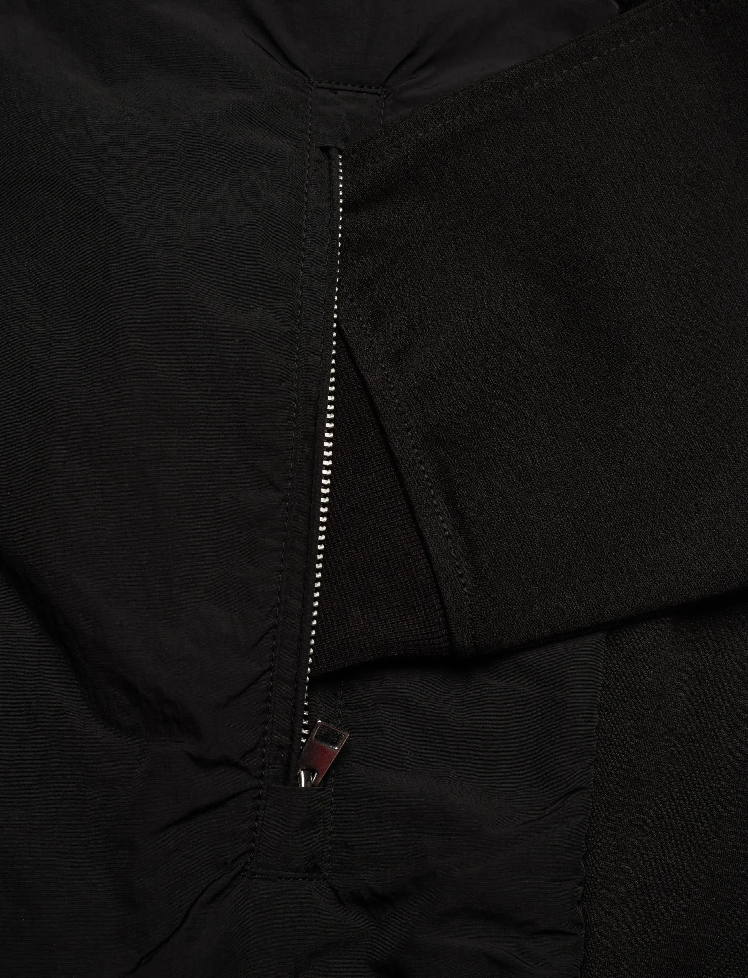 Lyle & Scott - Half Raglan Hybrid Hoodie - hættetrøjer - z865 jet black - 3