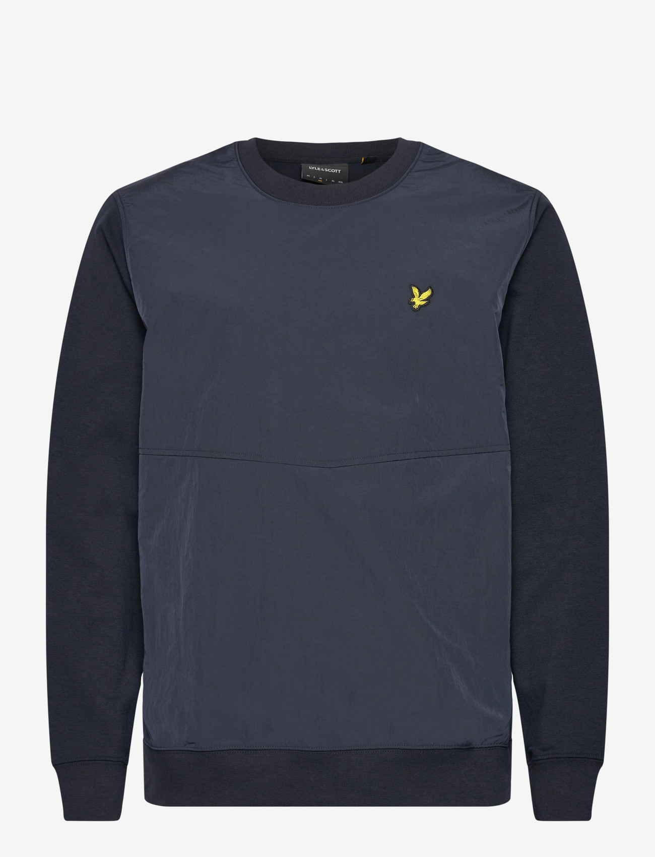 Lyle & Scott - Half Raglan Hybrid Sweatshirt - sweatshirts - z271 dark navy - 0