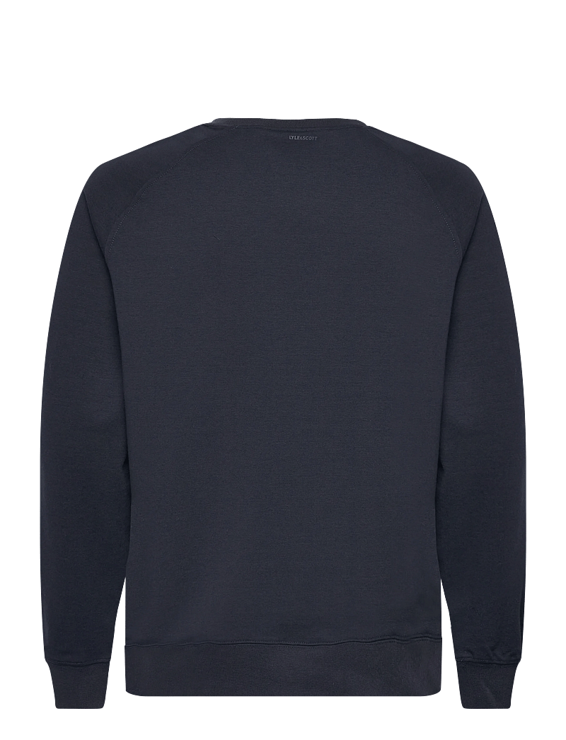 Lyle & Scott - Half Raglan Hybrid Sweatshirt - sweatshirts - z271 dark navy - 1