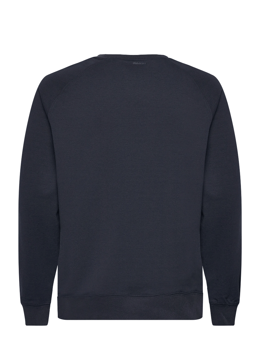 Lyle & Scott - Half Raglan Hybrid Sweatshirt - sweatshirts - z271 dark navy - 1