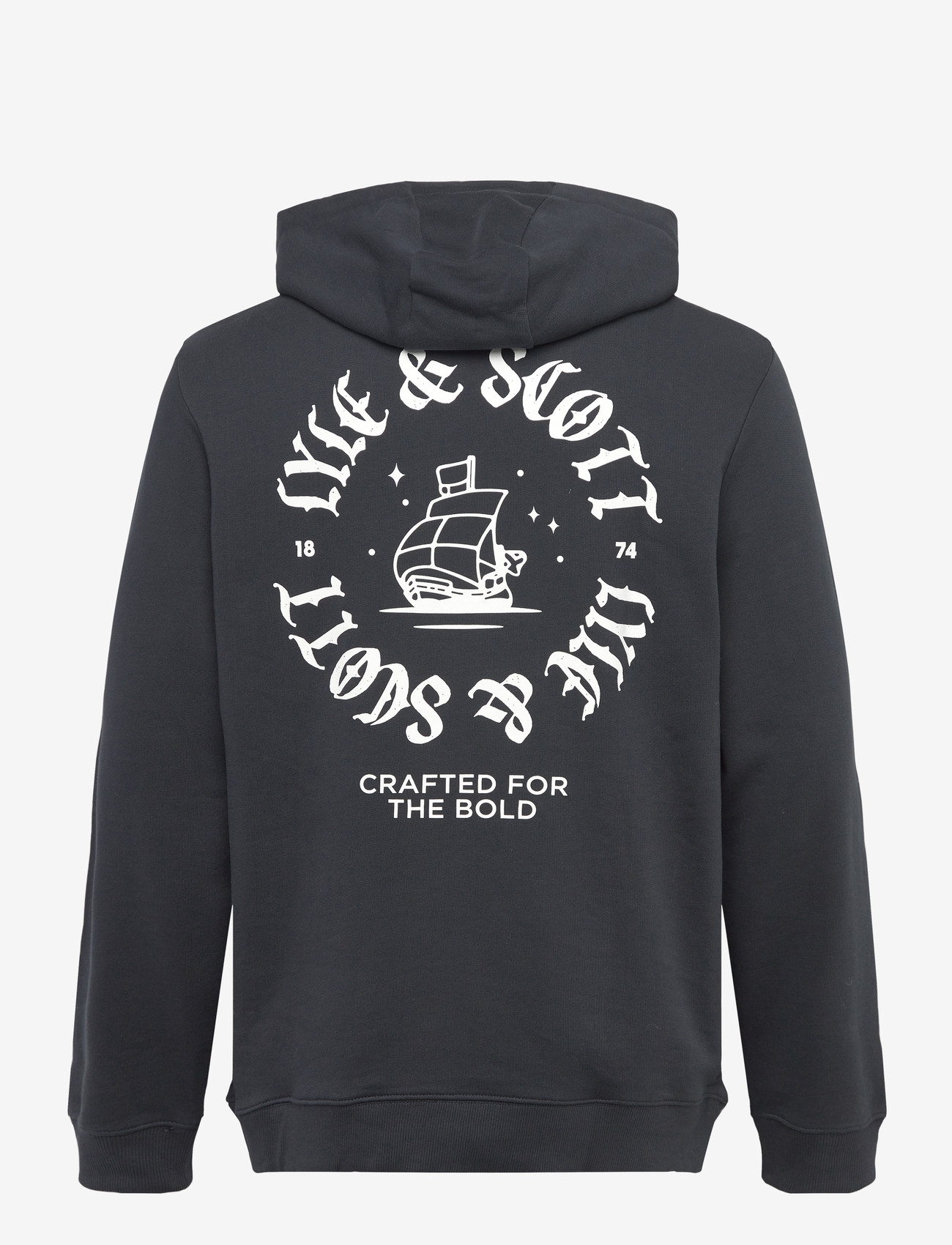 Lyle & Scott - Ship Insignia Graphic Hoodie - hættetrøjer - z271 dark navy - 1