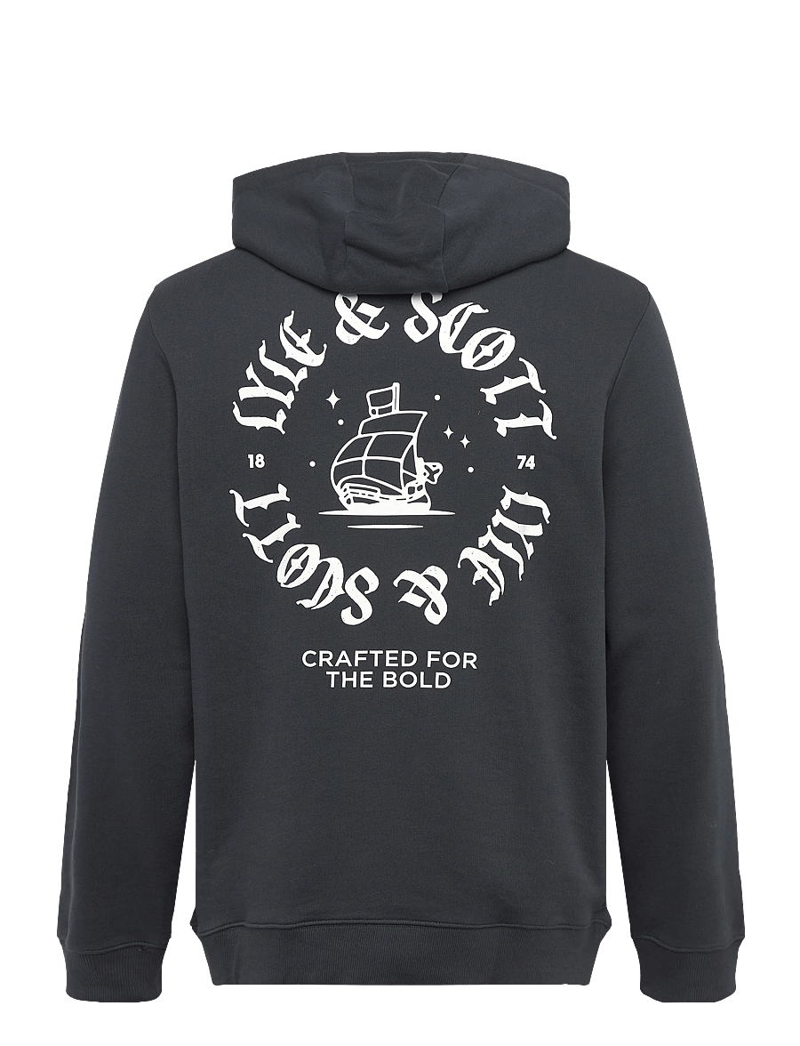 Lyle & Scott - Ship Insignia Graphic Hoodie - sweats à capuche - z271 dark navy - 1