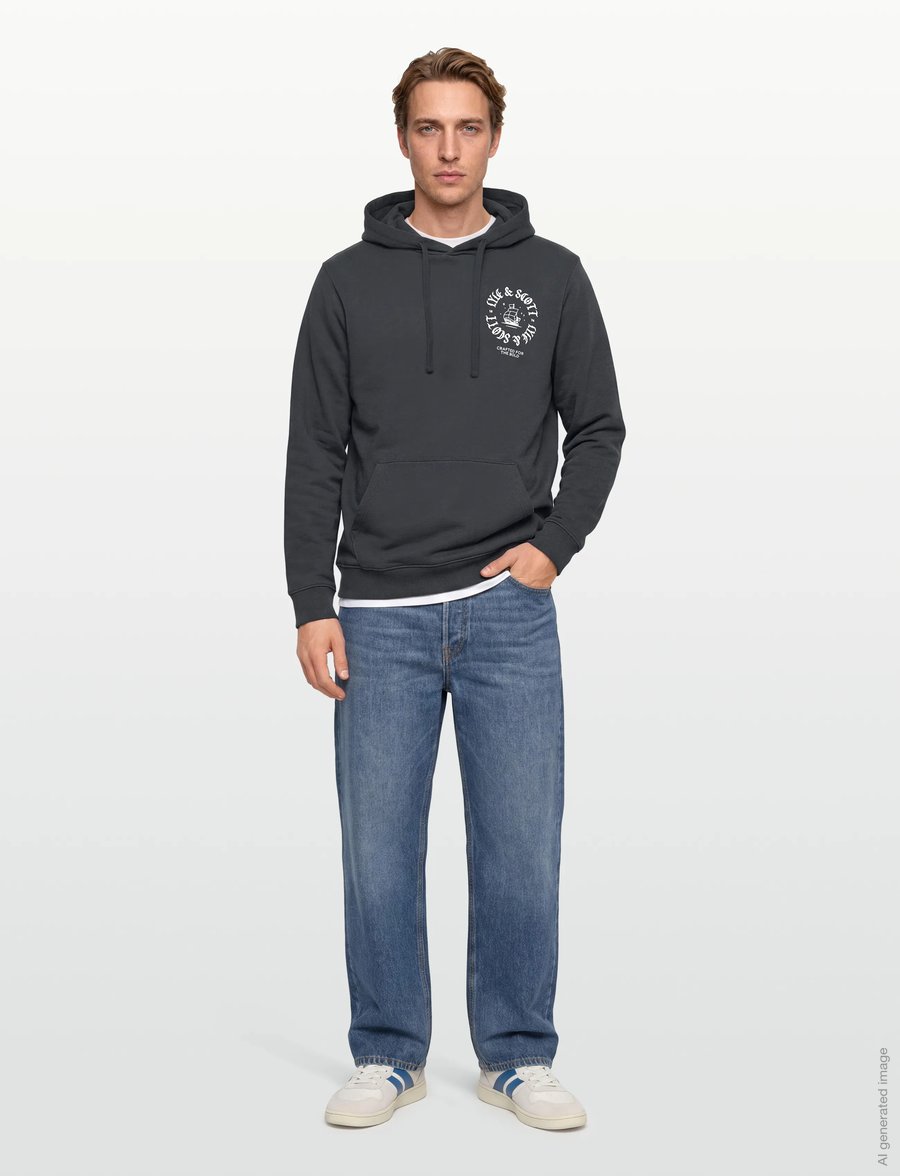 Lyle & Scott - Ship Insignia Graphic Hoodie - sweats à capuche - z271 dark navy - 0
