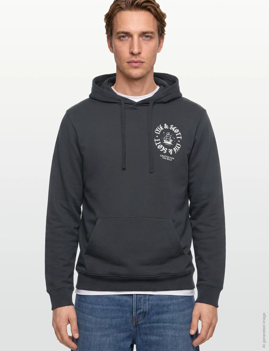 Lyle & Scott - Ship Insignia Graphic Hoodie - sweats à capuche - z271 dark navy - 3
