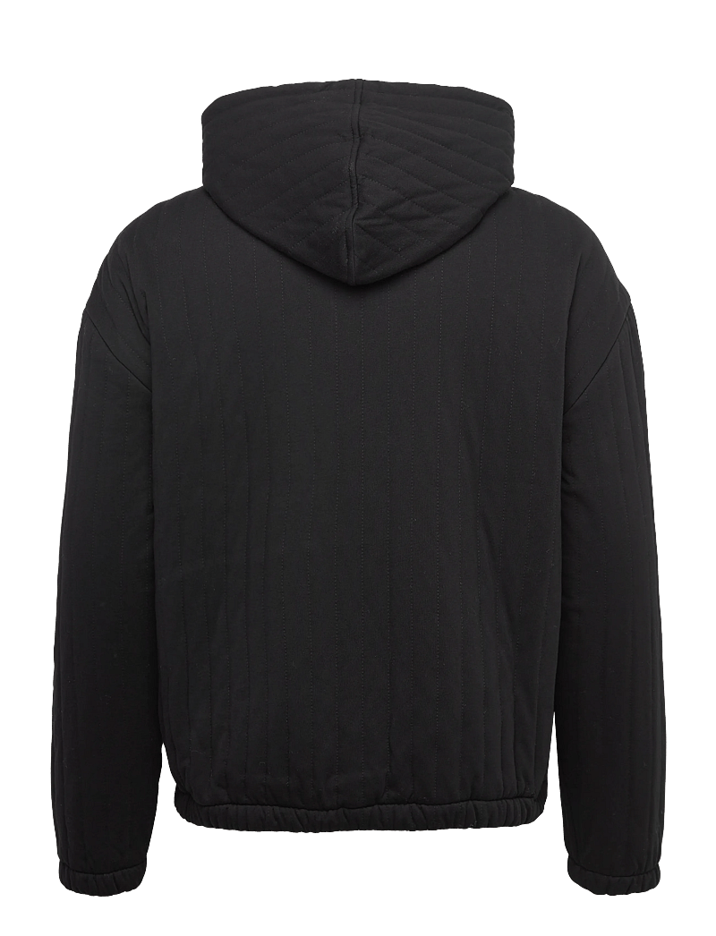 Lyle & Scott - Quilted Zip Through Hoodie - hoodies - z865 jet black - 1