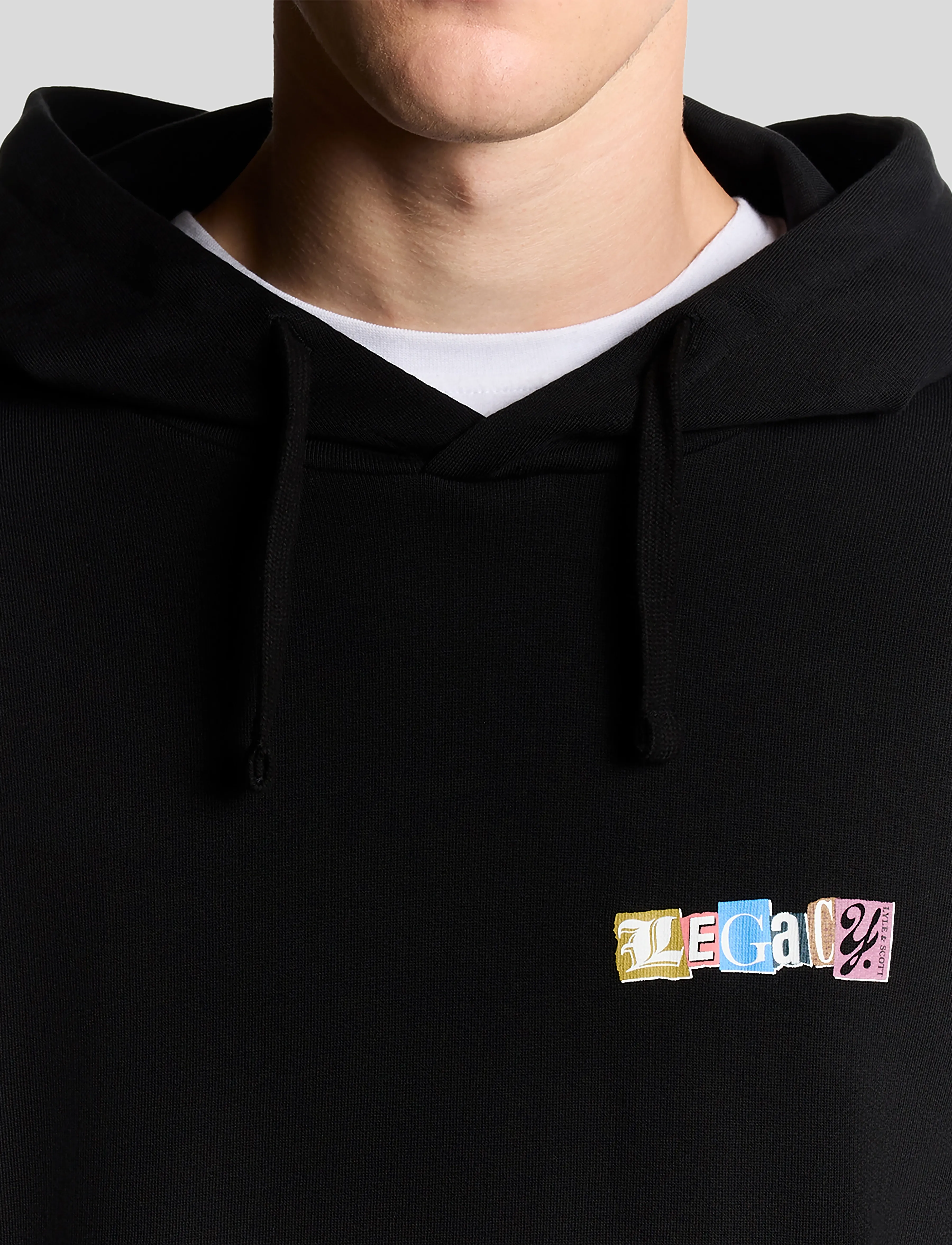 Paper Letters Graphic Hoodie 3
