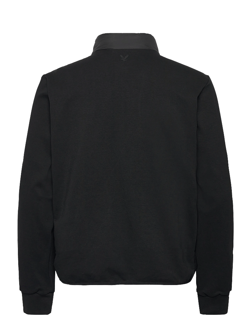Lyle & Scott - Funnel Neck Hybrid Zip Through Jumper - hybridjakker - z865 jet black - 2