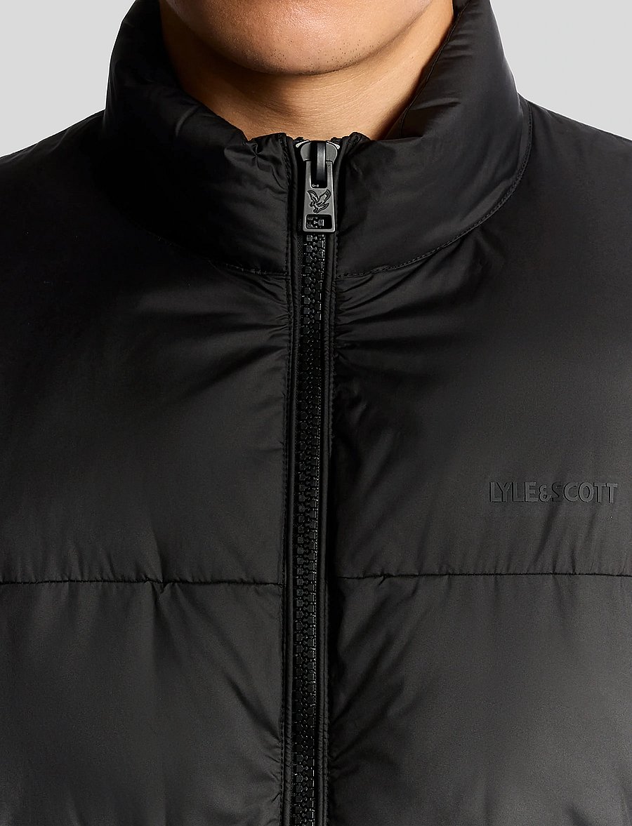 Lyle & Scott - Funnel Neck Hybrid Zip Through Jumper - hybridjakker - z865 jet black - 4