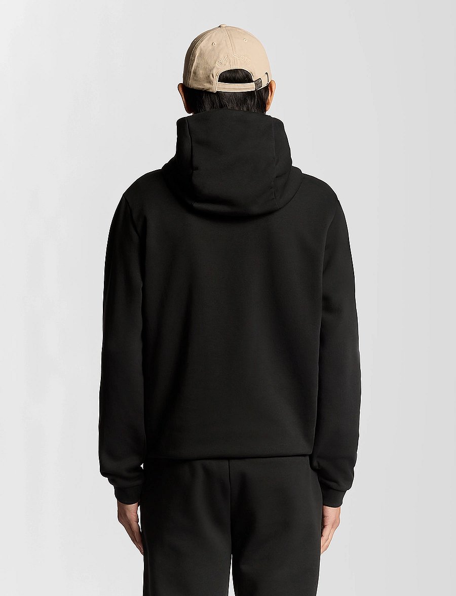 Lyle & Scott - Logo Brushback Pullover Hoodie - džemperi ar kapuci - z865 jet black - 3
