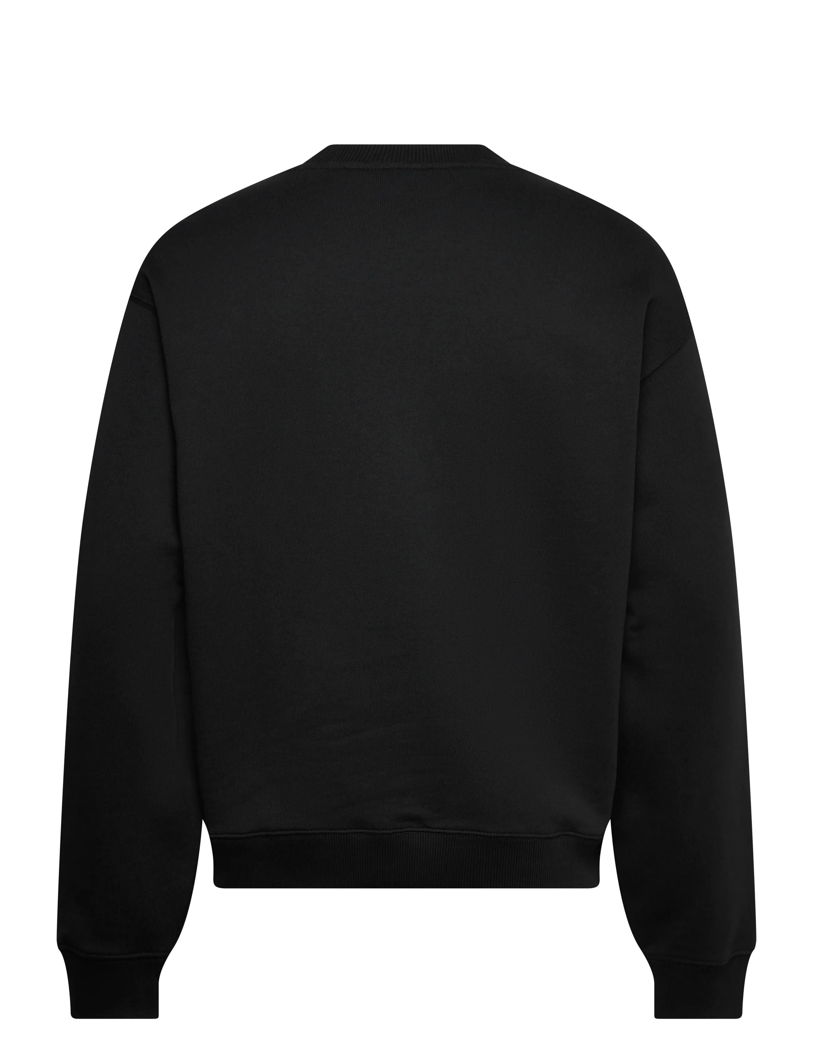 Lyle & Scott - Script Heavyweight Loopback Crew Neck Sweatshirt - sweatshirts - z865 jet black - 2