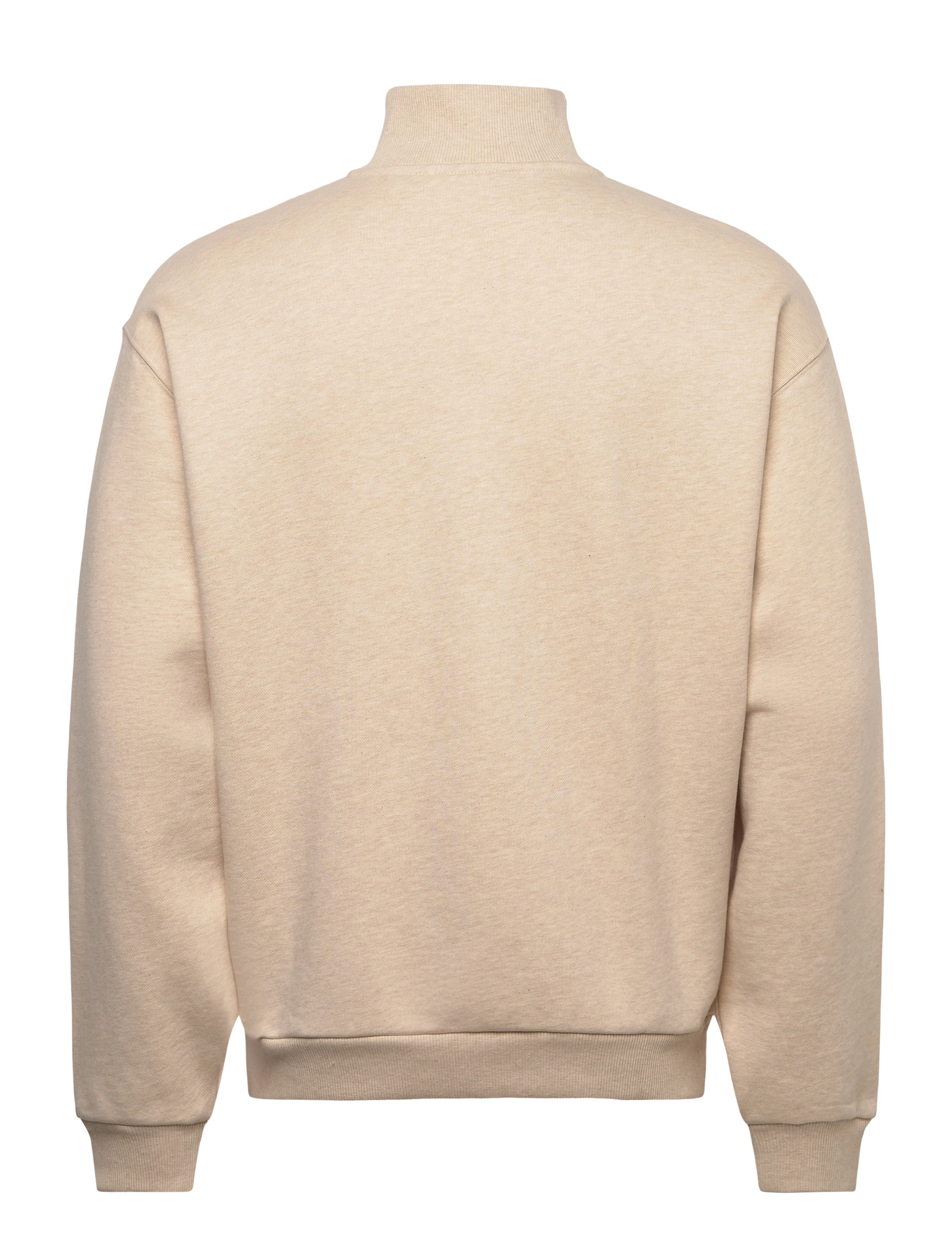 Lyle & Scott - Script Heavyweight Loopback Quarter Zip Sweatshirt - sweatshirts - y147 ice cream marl - 2