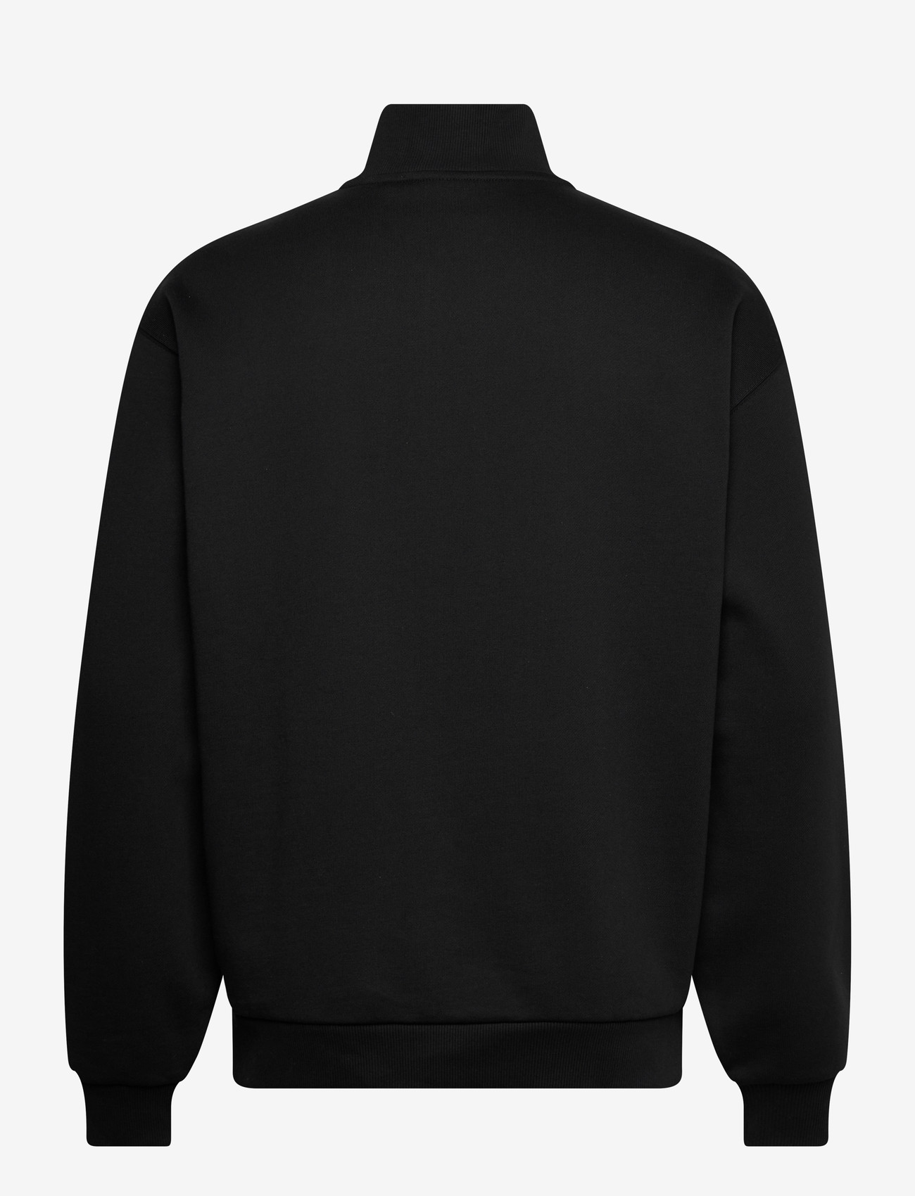 Lyle & Scott - Script Heavyweight Loopback Quarter Zip Sweatshirt - sweatshirts - z865 jet black - 2