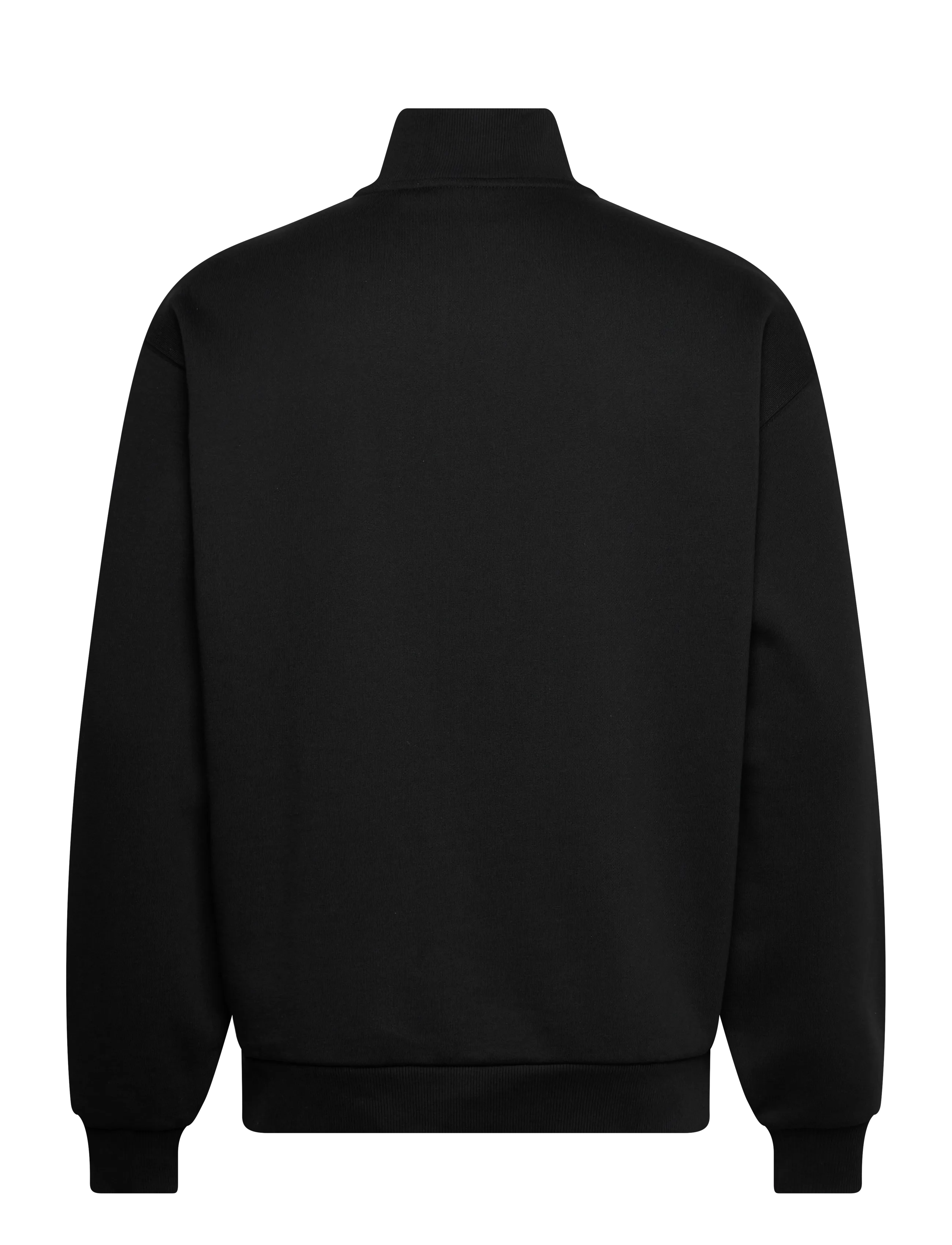 Lyle & Scott - Script Heavyweight Loopback Quarter Zip Sweatshirt - sweatshirts - z865 jet black - 2