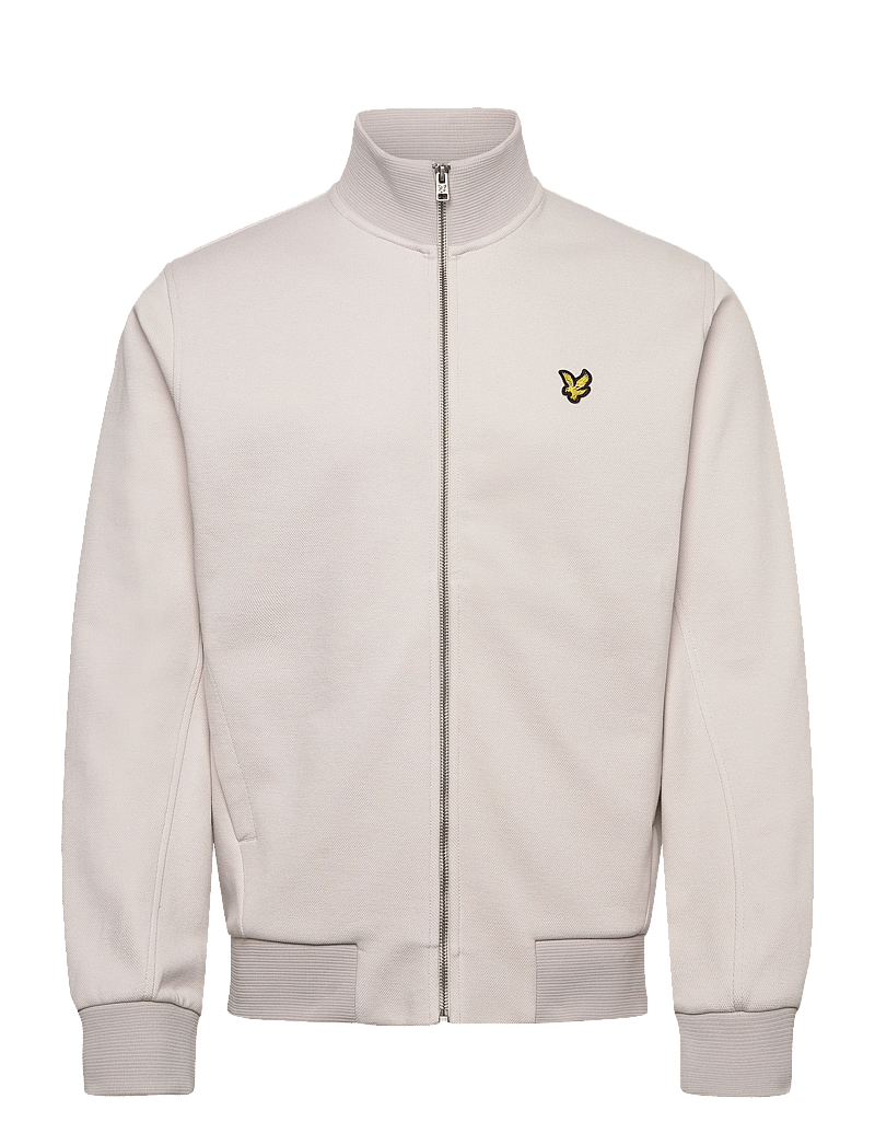 Lyle & Scott - Pique Zip Through Sweatshirt - frühlingsjacken - y135 pink tile - 0