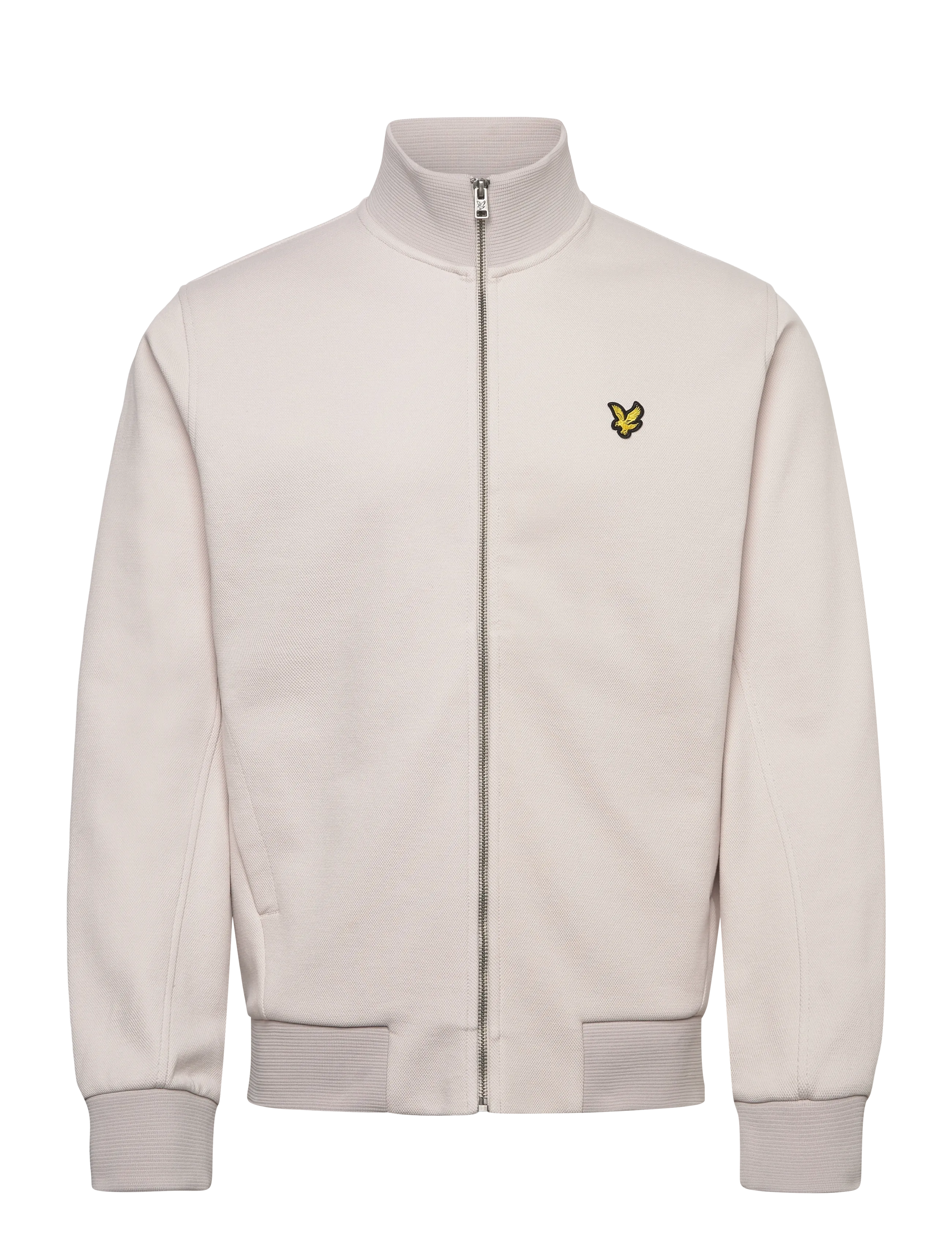 Lyle & Scott Pique Zip Through Sweatshirt - Sweatshirts & hættetrøjer - Y135 PINK TILE / grey