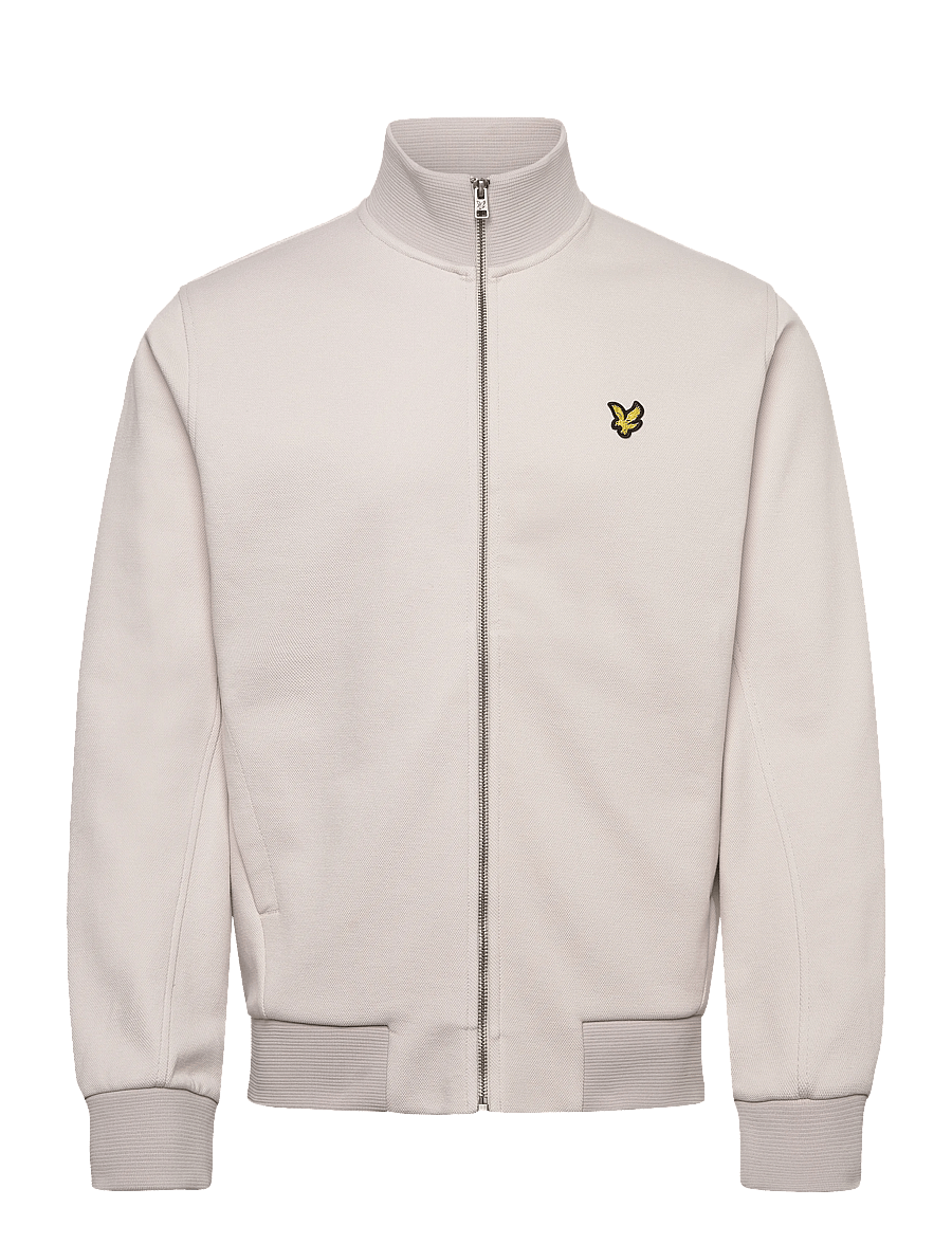 Lyle & Scott - Pique Zip Through Sweatshirt - sweatshirts - y135 pink tile - 1