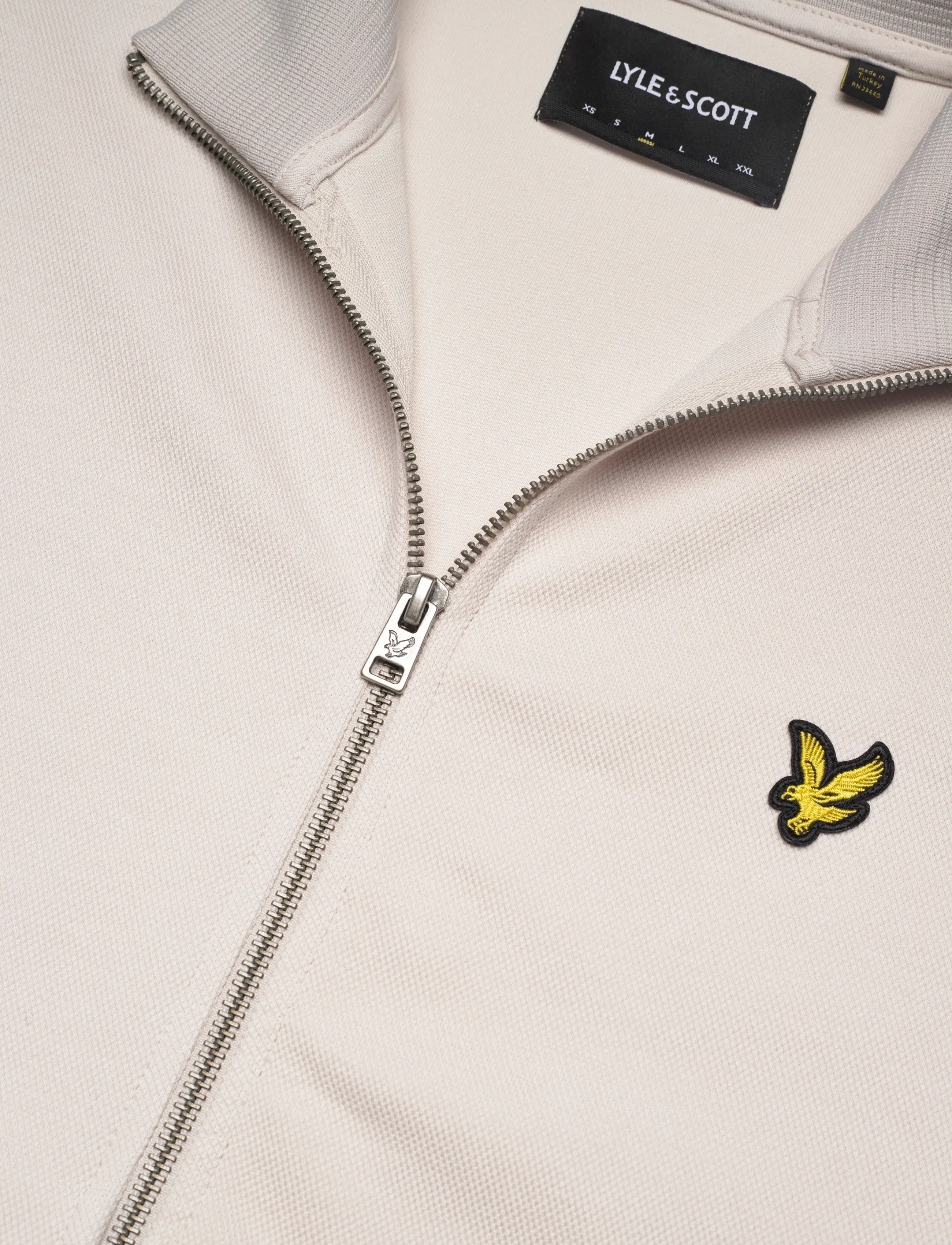Lyle & Scott - Pique Zip Through Sweatshirt - swetry - y135 pink tile - 5
