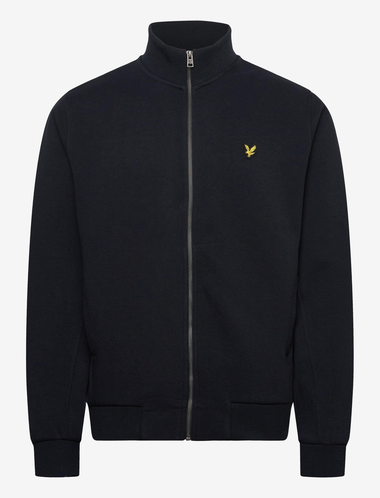 Lyle & Scott - Pique Zip Through Sweatshirt - frühlingsjacken - z271 dark navy - 0