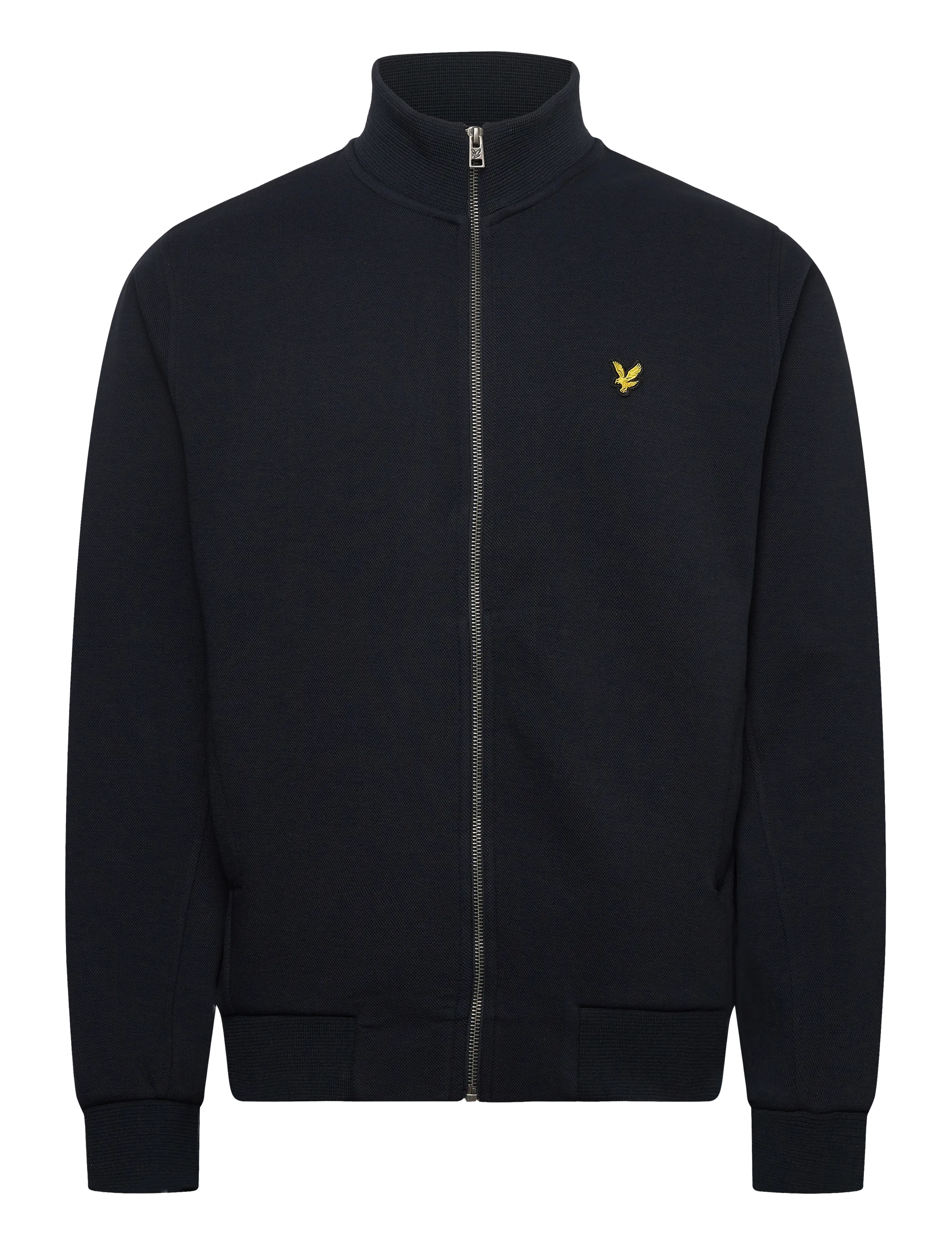 Lyle & Scott Pique Zip Through Sweatshirt - Sweatshirts & hættetrøjer - Z271 DARK NAVY / black