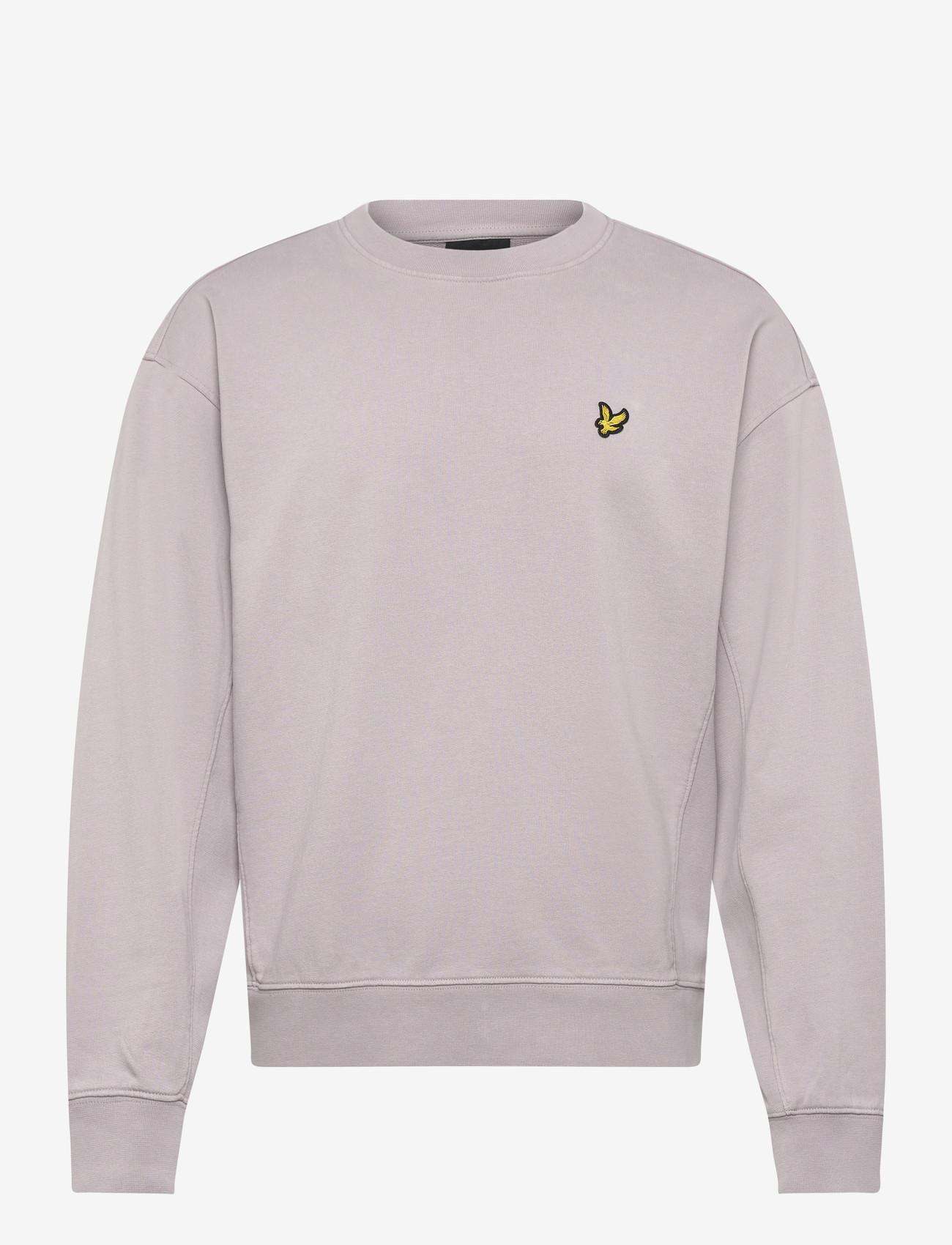 Lyle & Scott - Heavy Laundered Crew Neck Sweatshirt - sweatshirts - y116 pale lavendar - 1