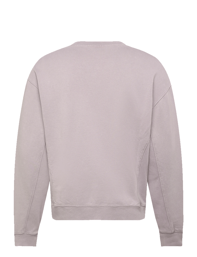 Lyle & Scott - Heavy Laundered Crew Neck Sweatshirt - sweatshirts - y116 pale lavendar - 2