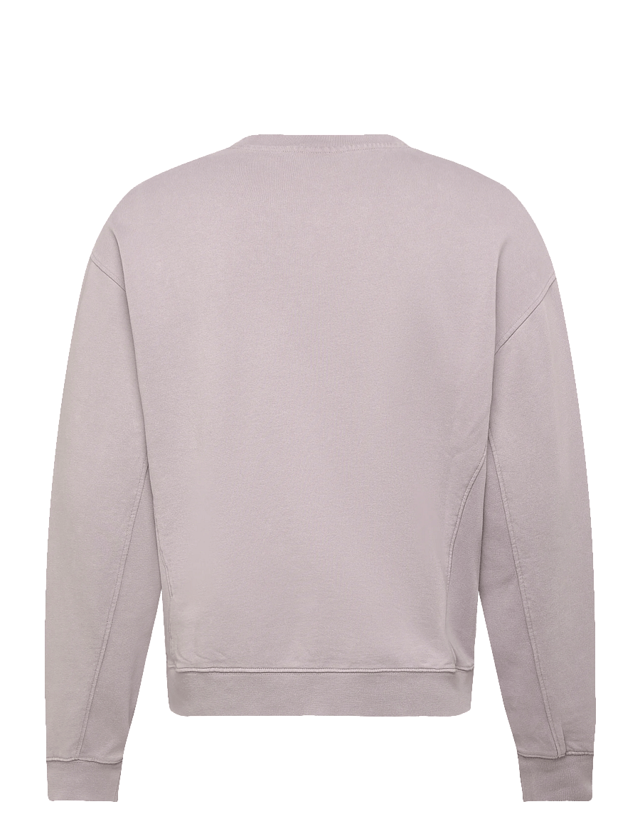 Lyle & Scott - Heavy Laundered Crew Neck Sweatshirt - sweatshirts - y116 pale lavendar - 2