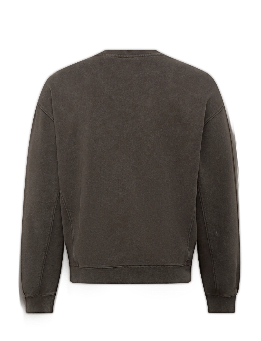 Lyle & Scott - Heavy Laundered Crew Neck Sweatshirt - sweatshirts - y118 soft black - 2