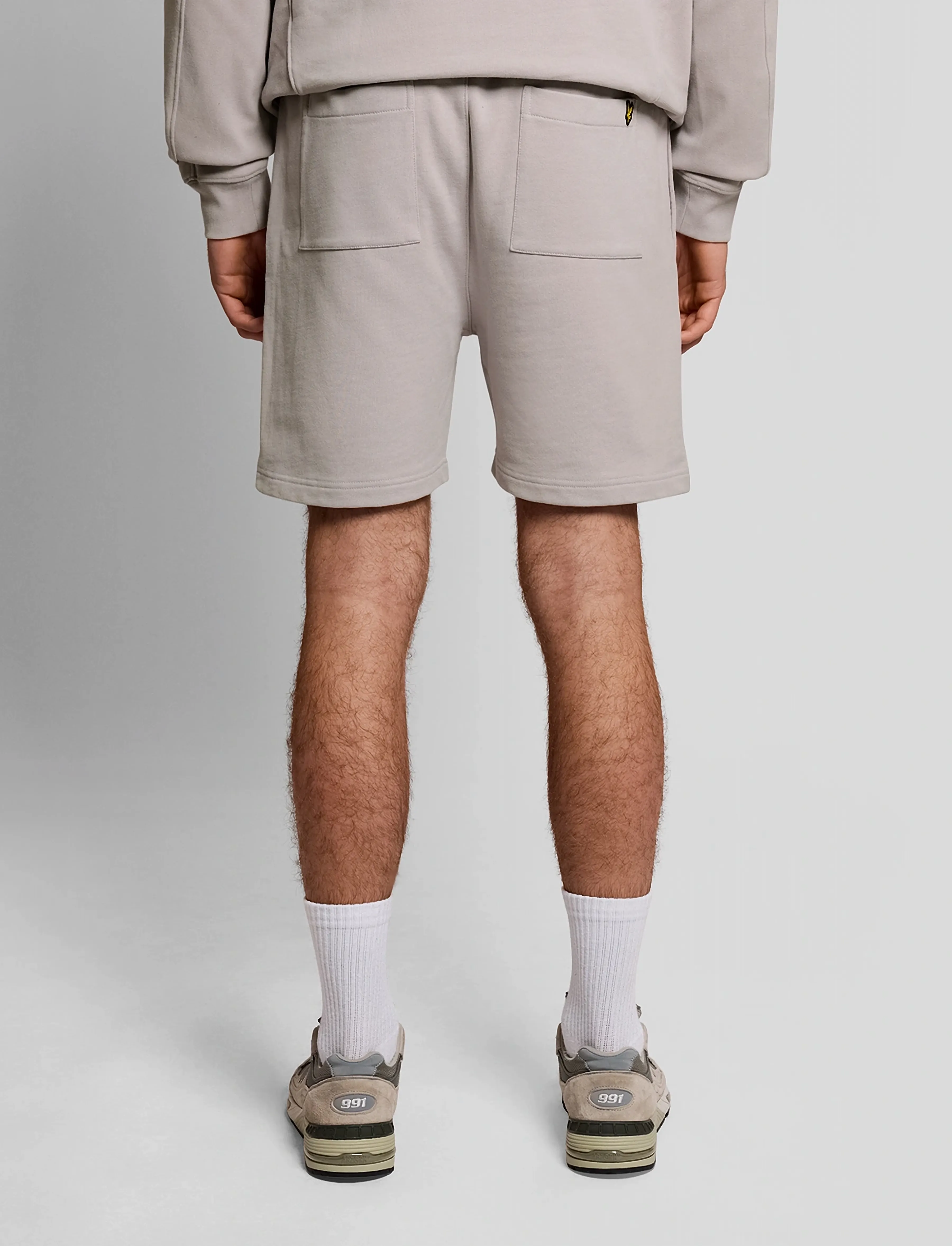Lyle & Scott - Heavy Laundered Sweatshort - sweat shorts - y116 pale lavendar - 3