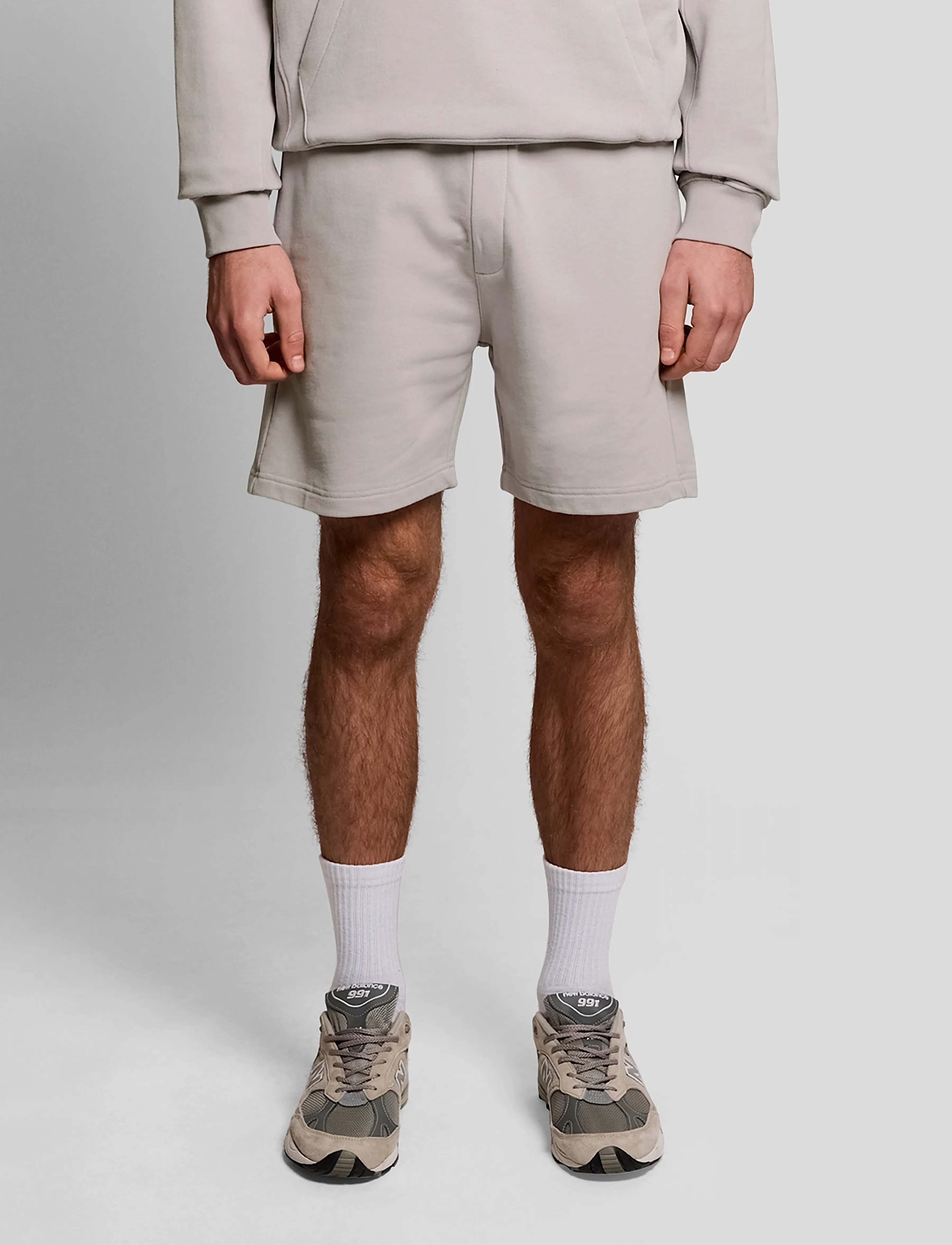 Lyle & Scott - Heavy Laundered Sweatshort - sweat shorts - y116 pale lavendar - 4