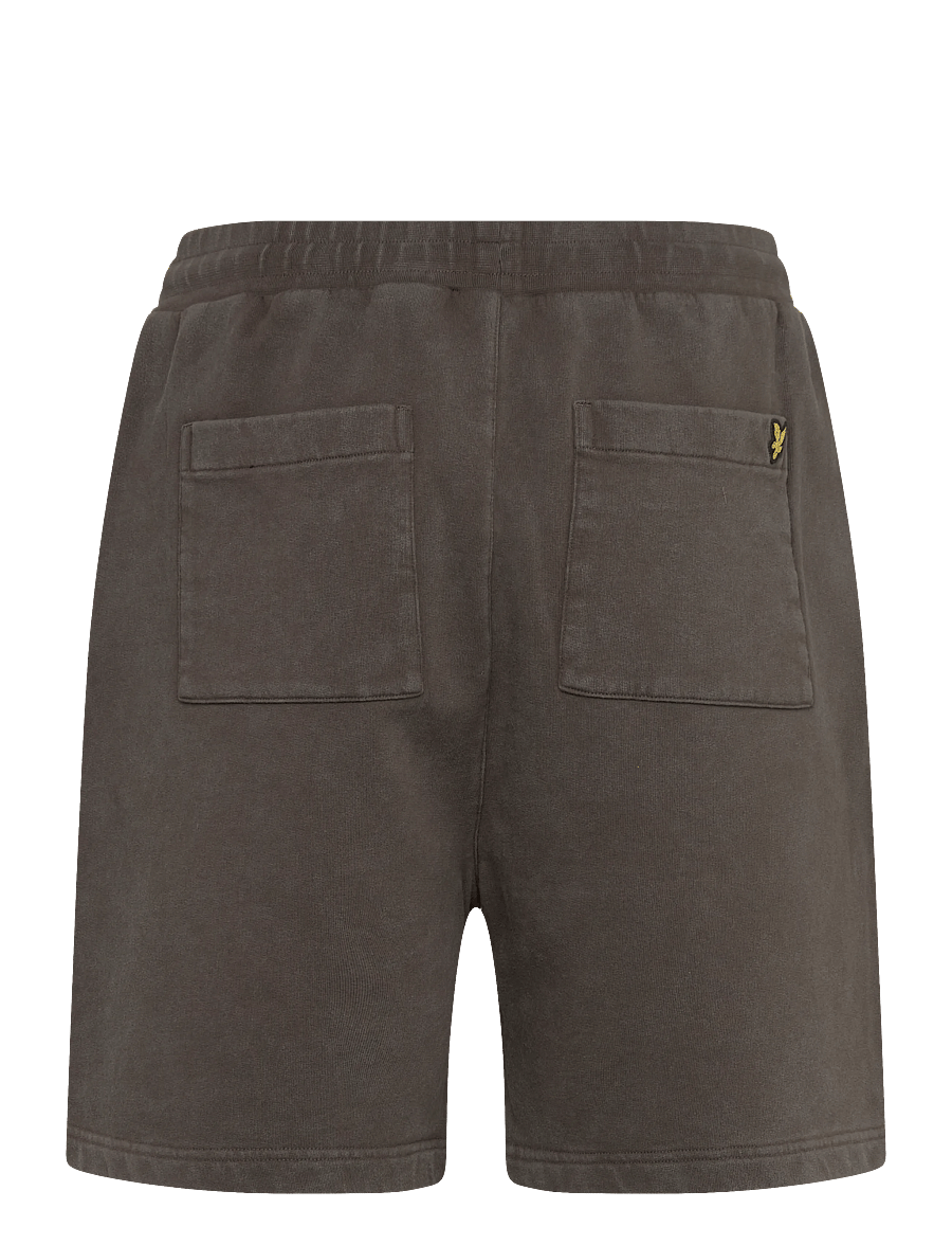 Lyle & Scott - Heavy Laundered Sweatshort - sweatshorts - y118 soft black - 2