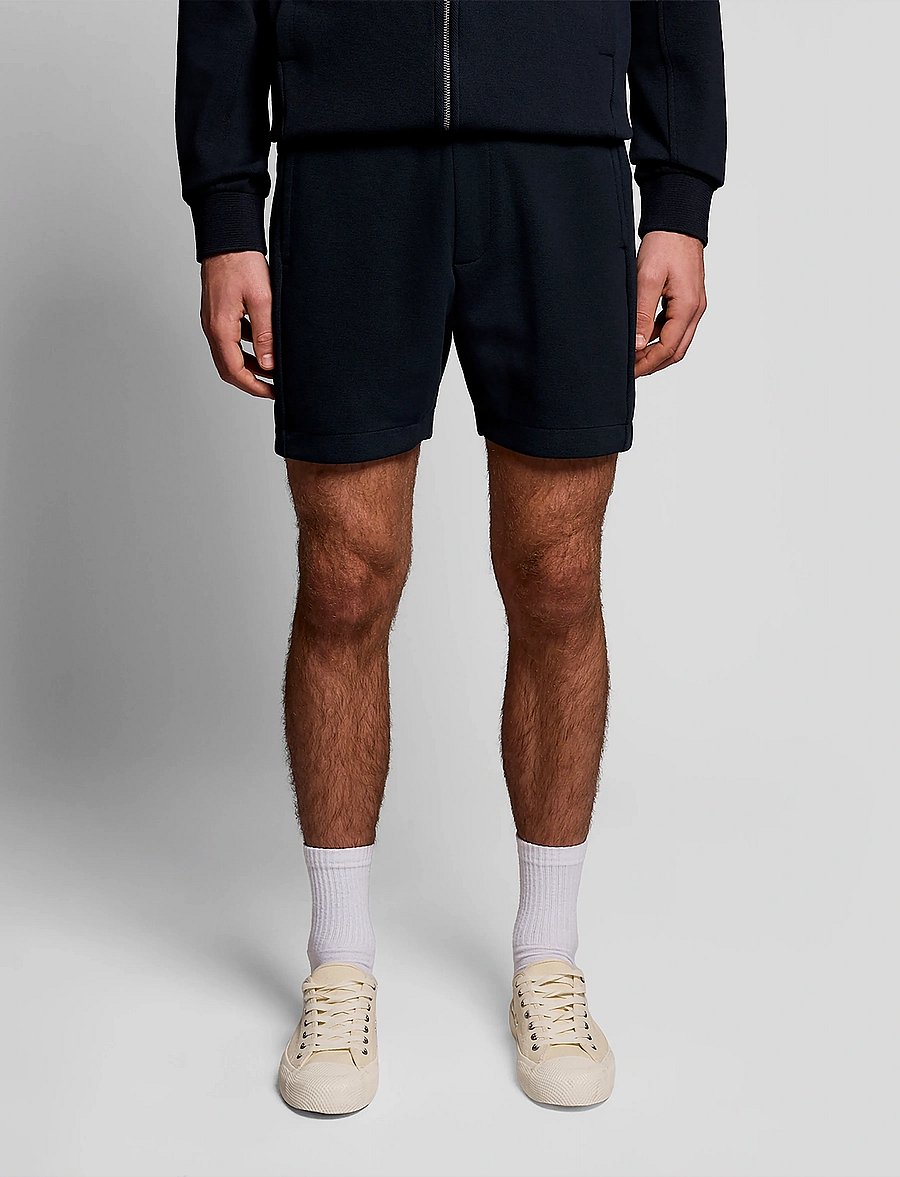 Lyle & Scott - Pique Track Short - lühikesed dressipüksid - z271 dark navy - 0