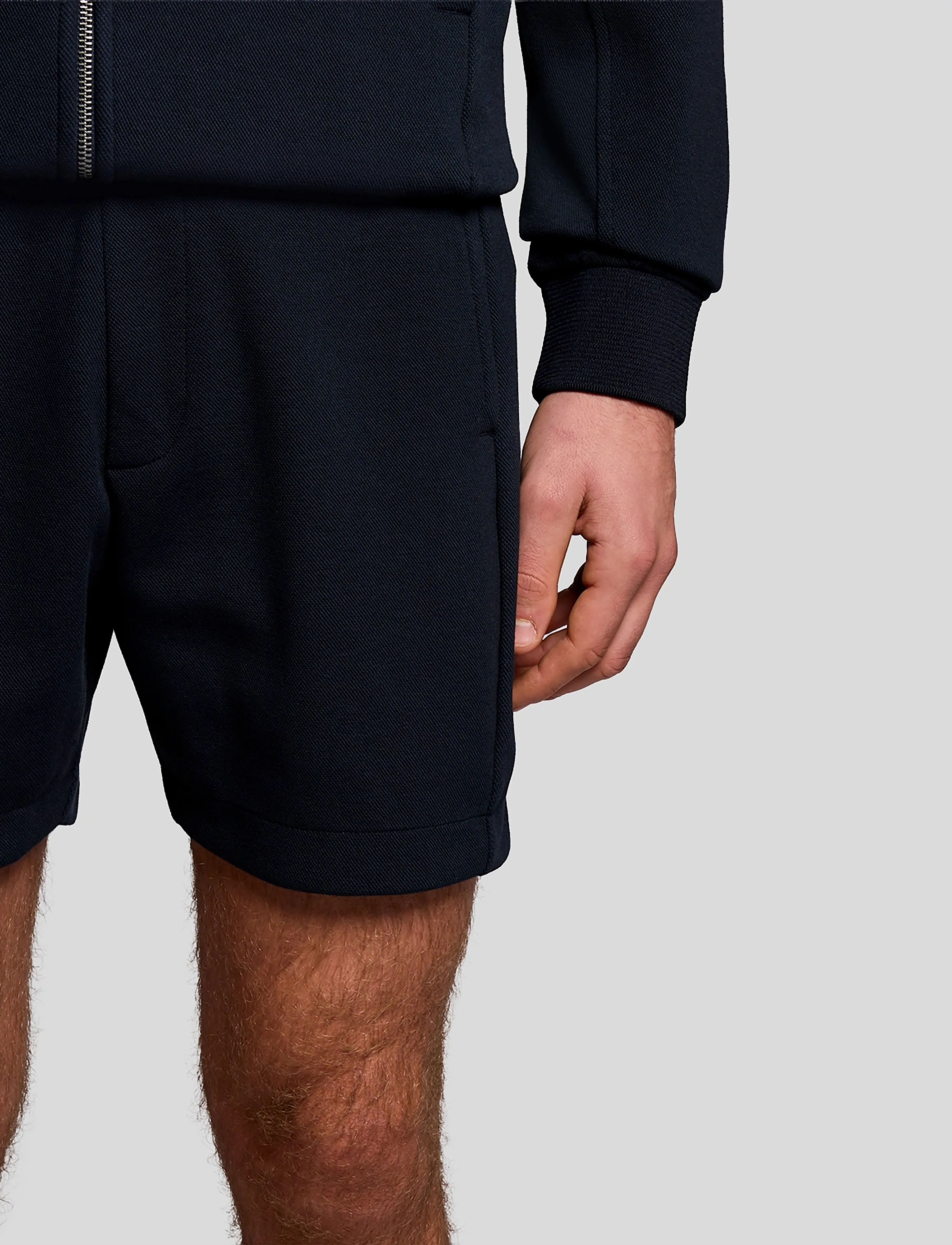 Lyle & Scott - Pique Track Short - herren - z271 dark navy - 5