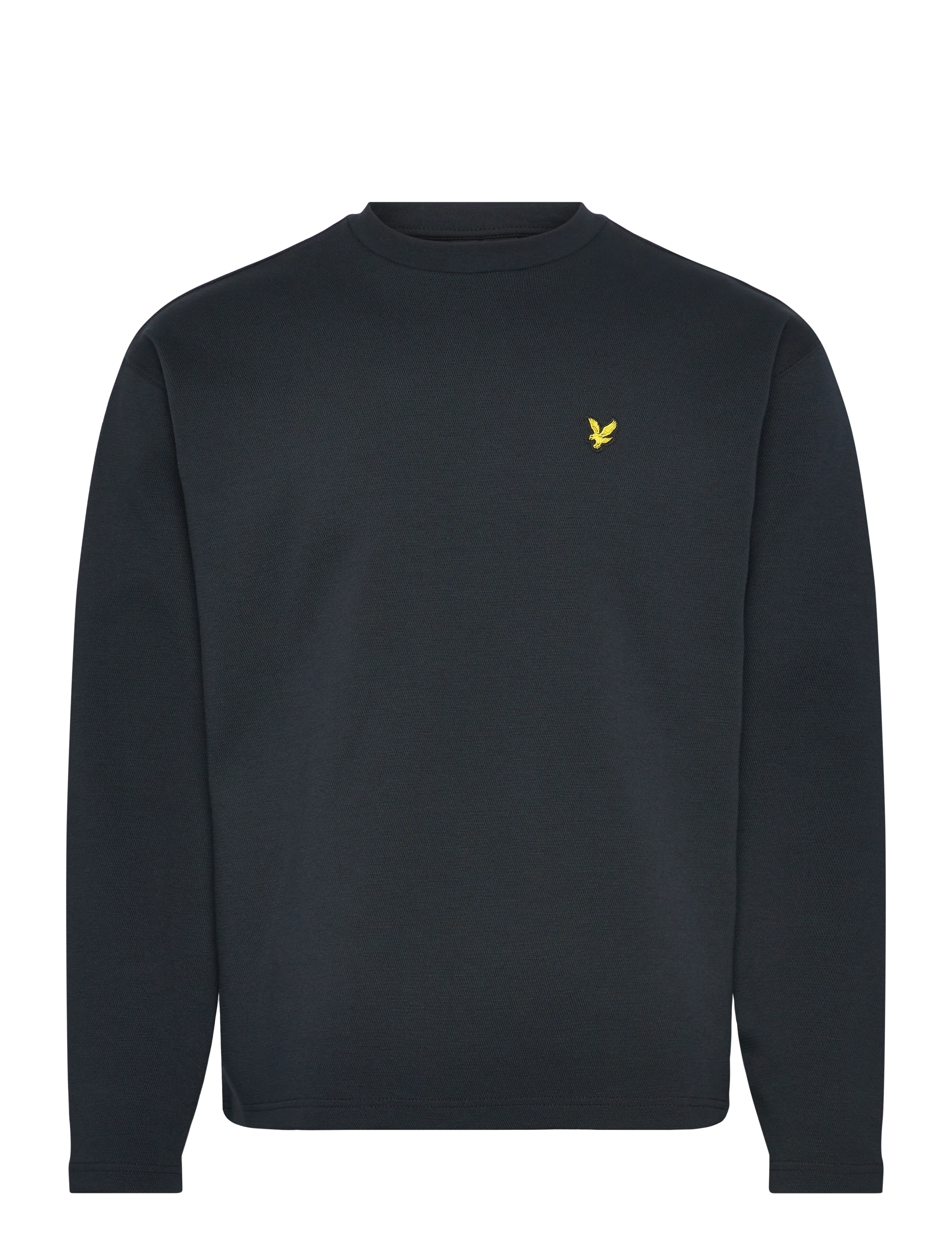 Lyle & Scott Raised Jacquard Crew Neck Sweatshirt - Sweatshirts - DARK NAVY / navy