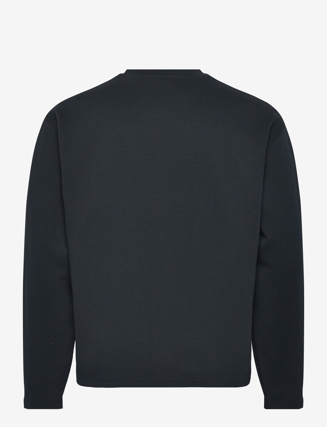 Lyle & Scott - Raised Jacquard Crew Neck Sweatshirt - sweatshirts - dark navy - 1