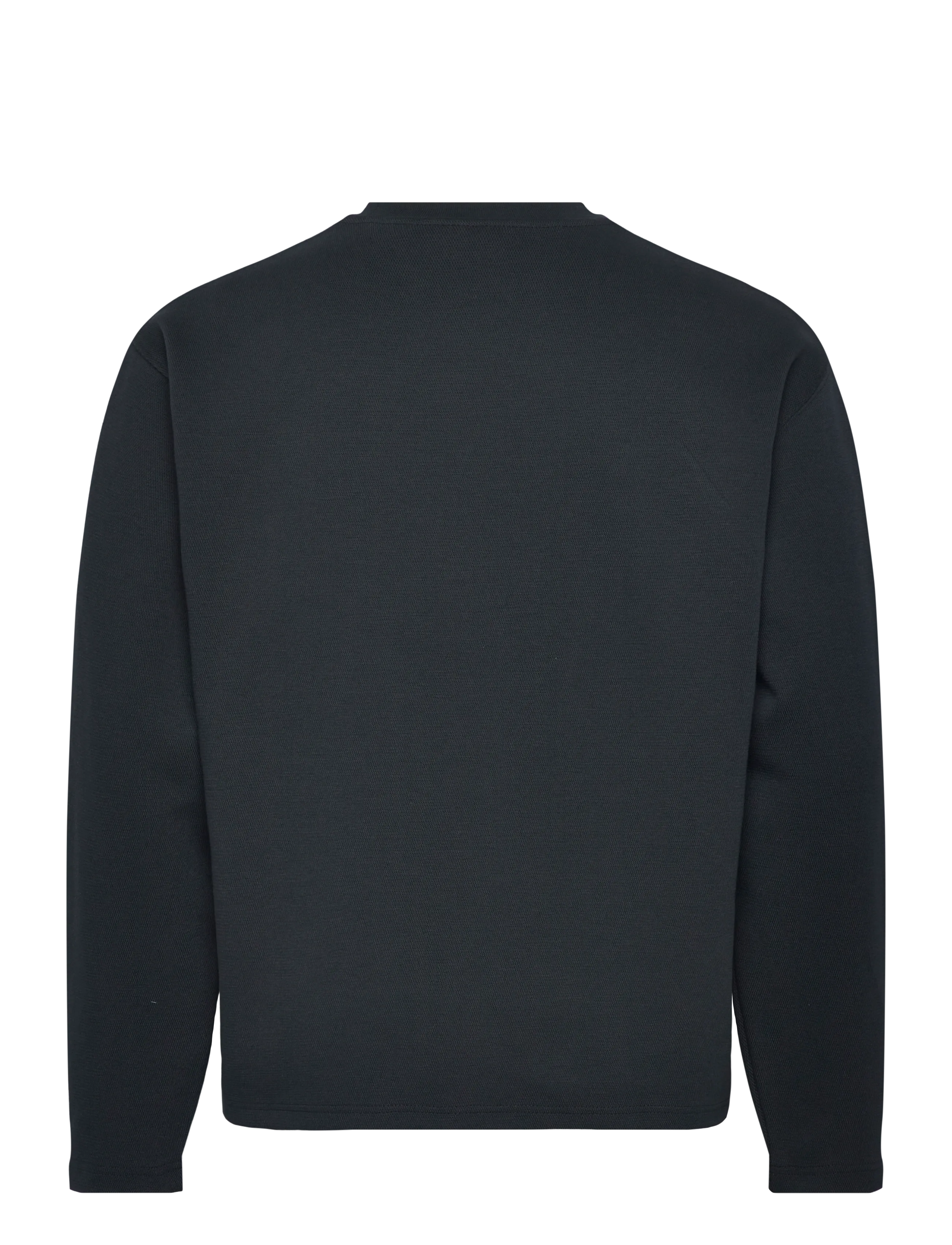 Lyle & Scott - Raised Jacquard Crew Neck Sweatshirt - sweatshirts - dark navy - 1