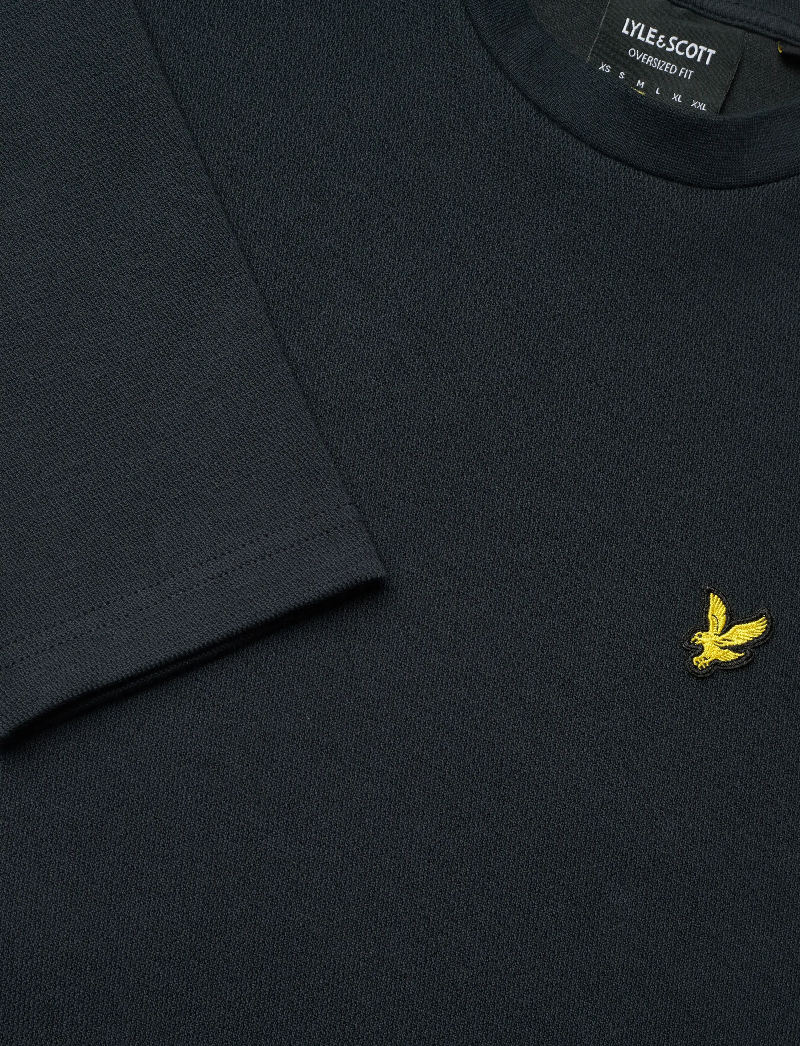 Lyle & Scott - Raised Jacquard Crew Neck Sweatshirt - sweatshirts - dark navy - 2