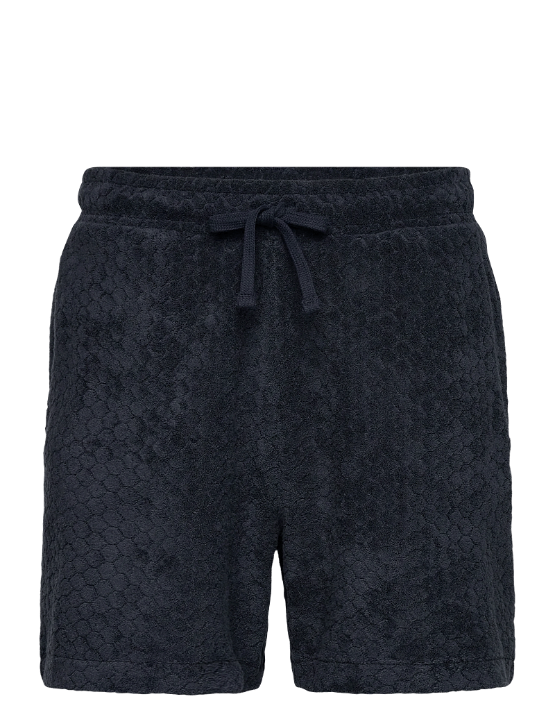 Lyle & Scott - Honeycomb Towelling Short - lühikesed dressipüksid - dark navy - 0