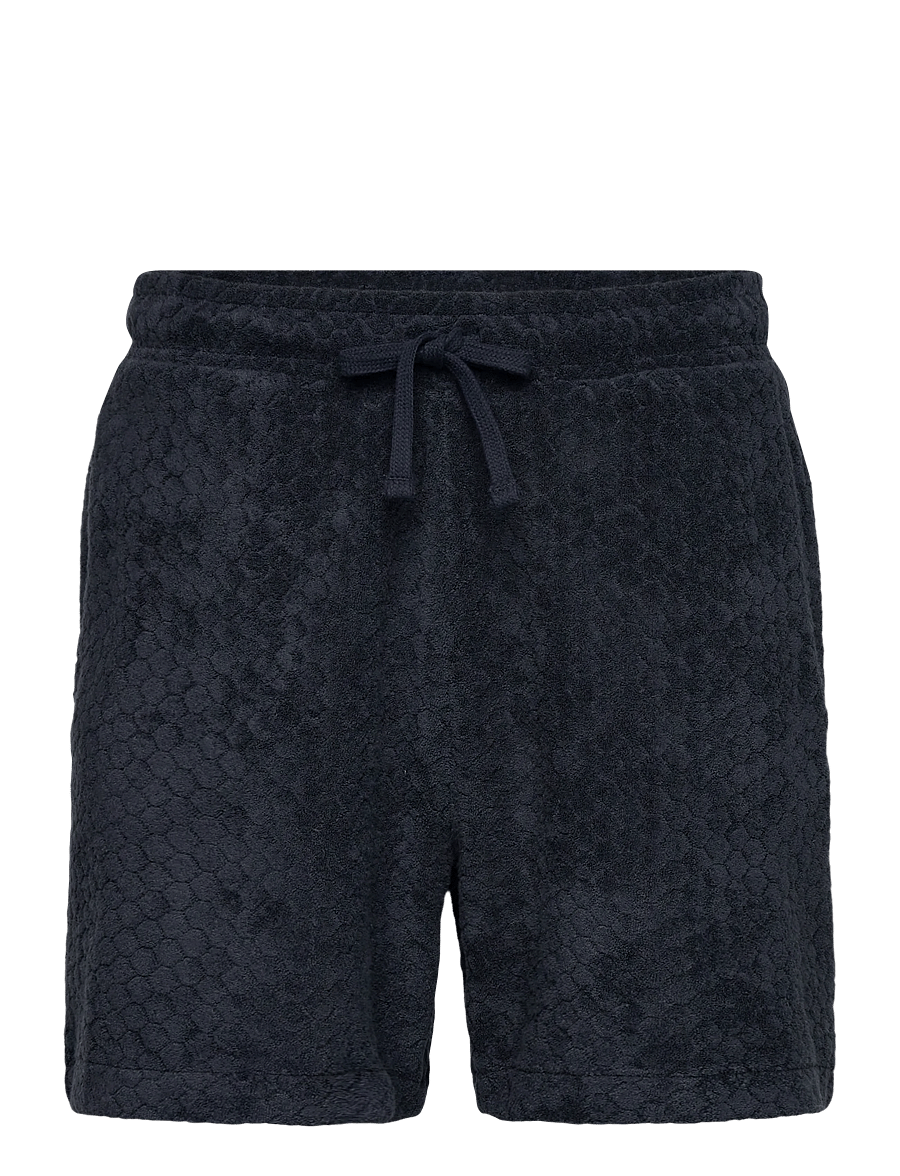 Lyle & Scott - Honeycomb Towelling Short - sweatshorts - dark navy - 1