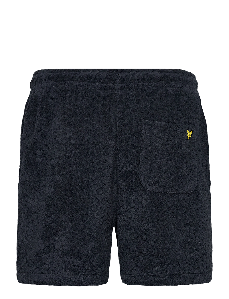 Lyle & Scott - Honeycomb Towelling Short - lühikesed dressipüksid - dark navy - 1